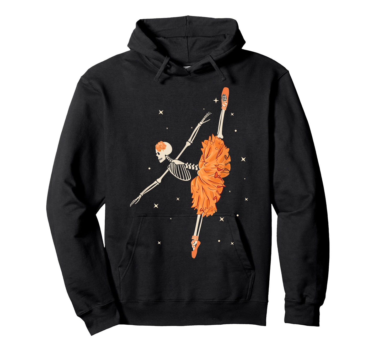 Dancing Skeleton Ballerina Ballet Dance Halloween Women Girl T-Shirt