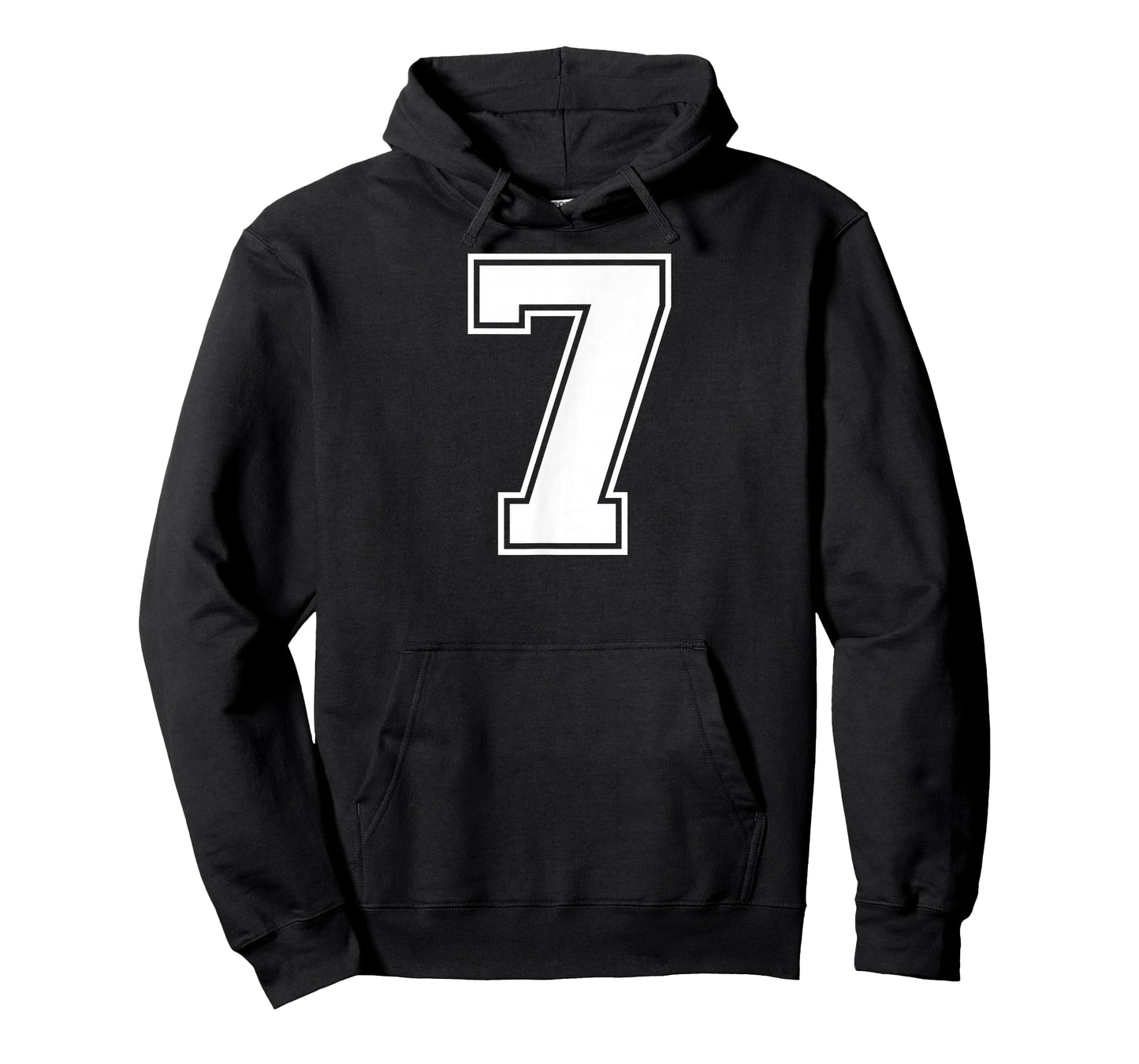 7 Number Seven Team Sports Graphic Varsity Matching T-Shirt