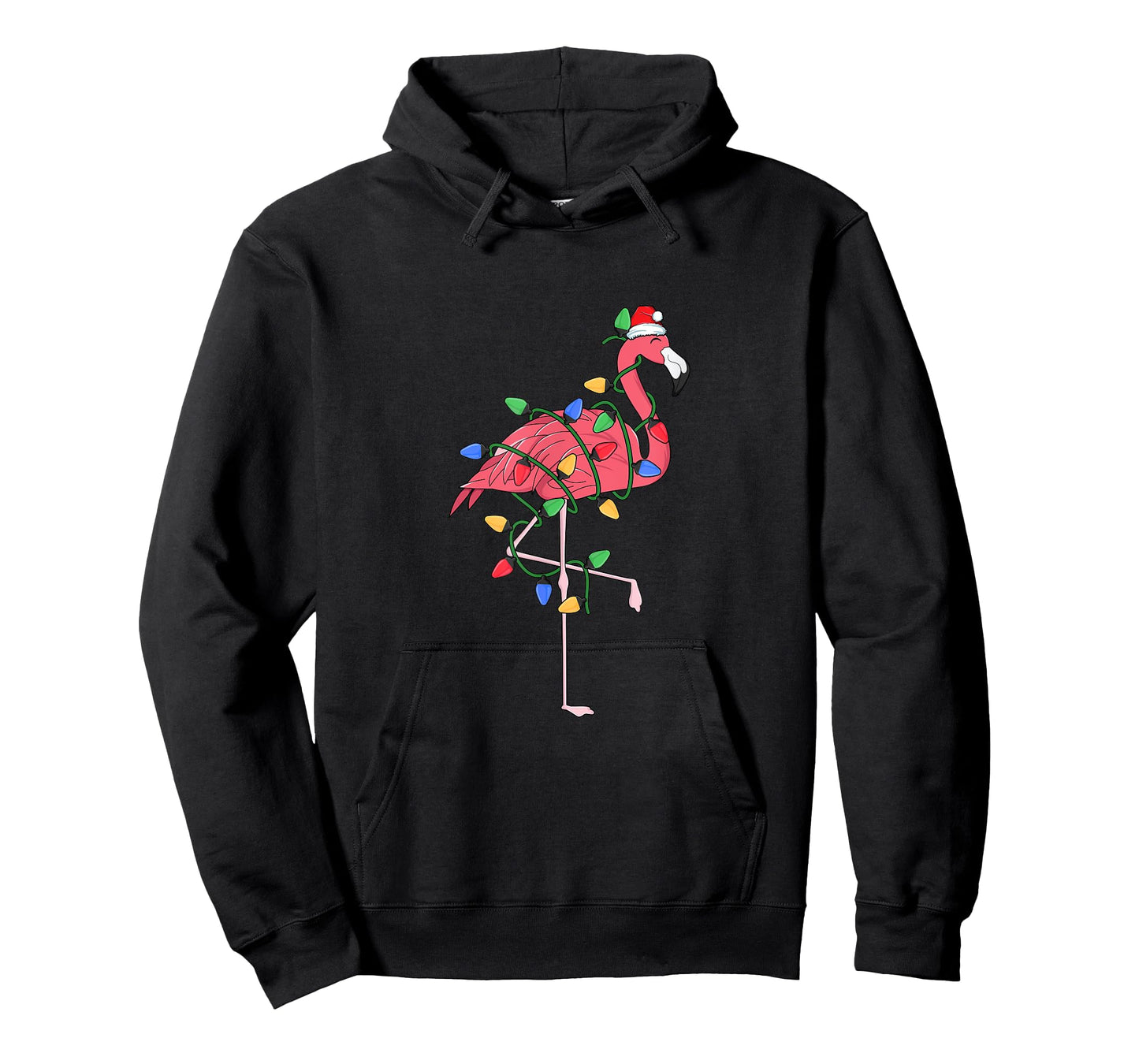 Flamingo Christmas Tree Lights Xmas Kawaii Pink Bird Lover T-Shirt