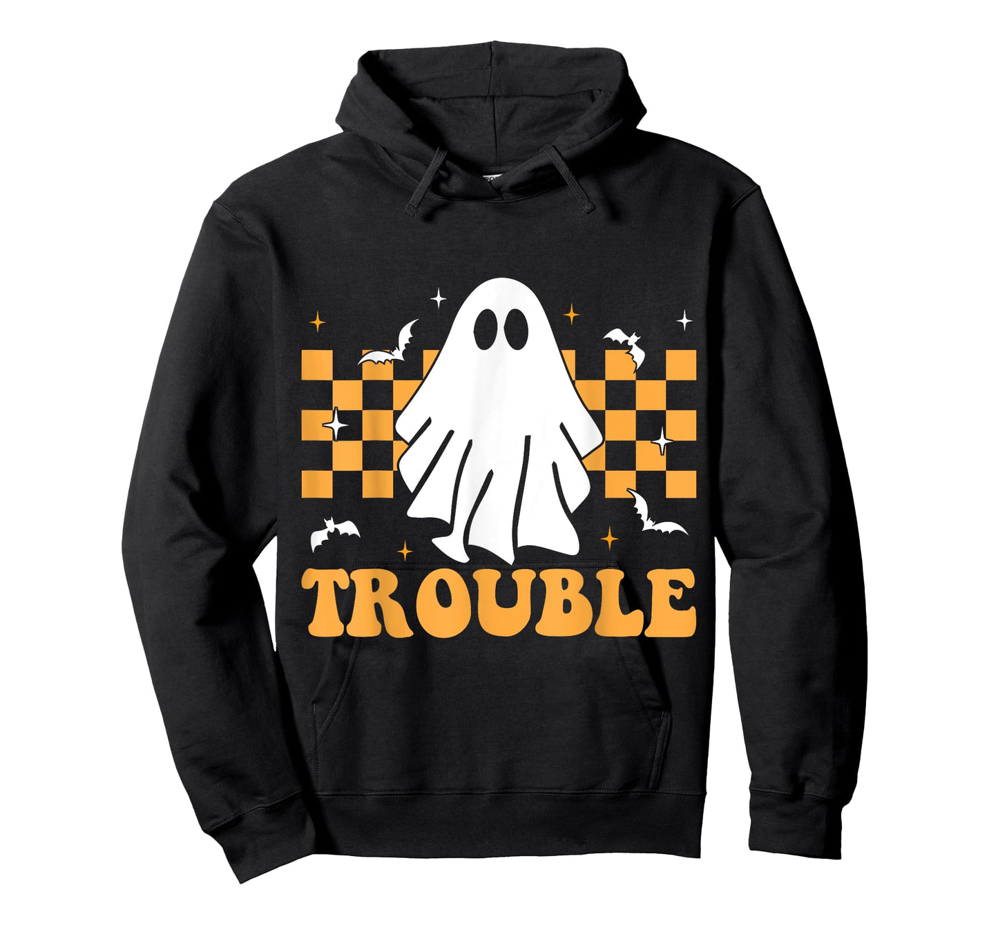 Where I Go Trouble Follows Matching Halloween Pajama Couples T-Shirt