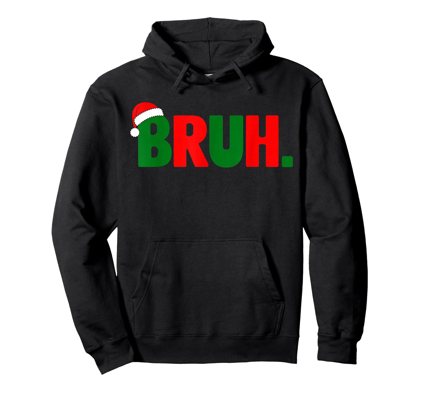 Bruh Funny Christmas Red Green Plaid Teens Xmas Pajamas T-Shirt
