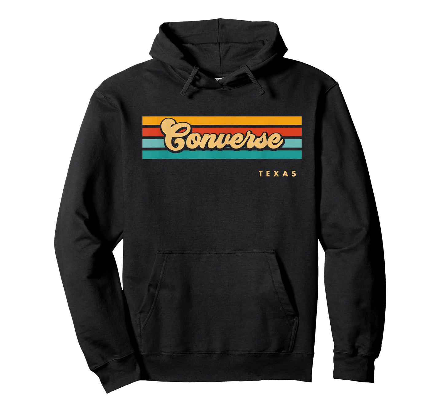 Vintage Sunset Stripes Converse, Texas T-Shirt