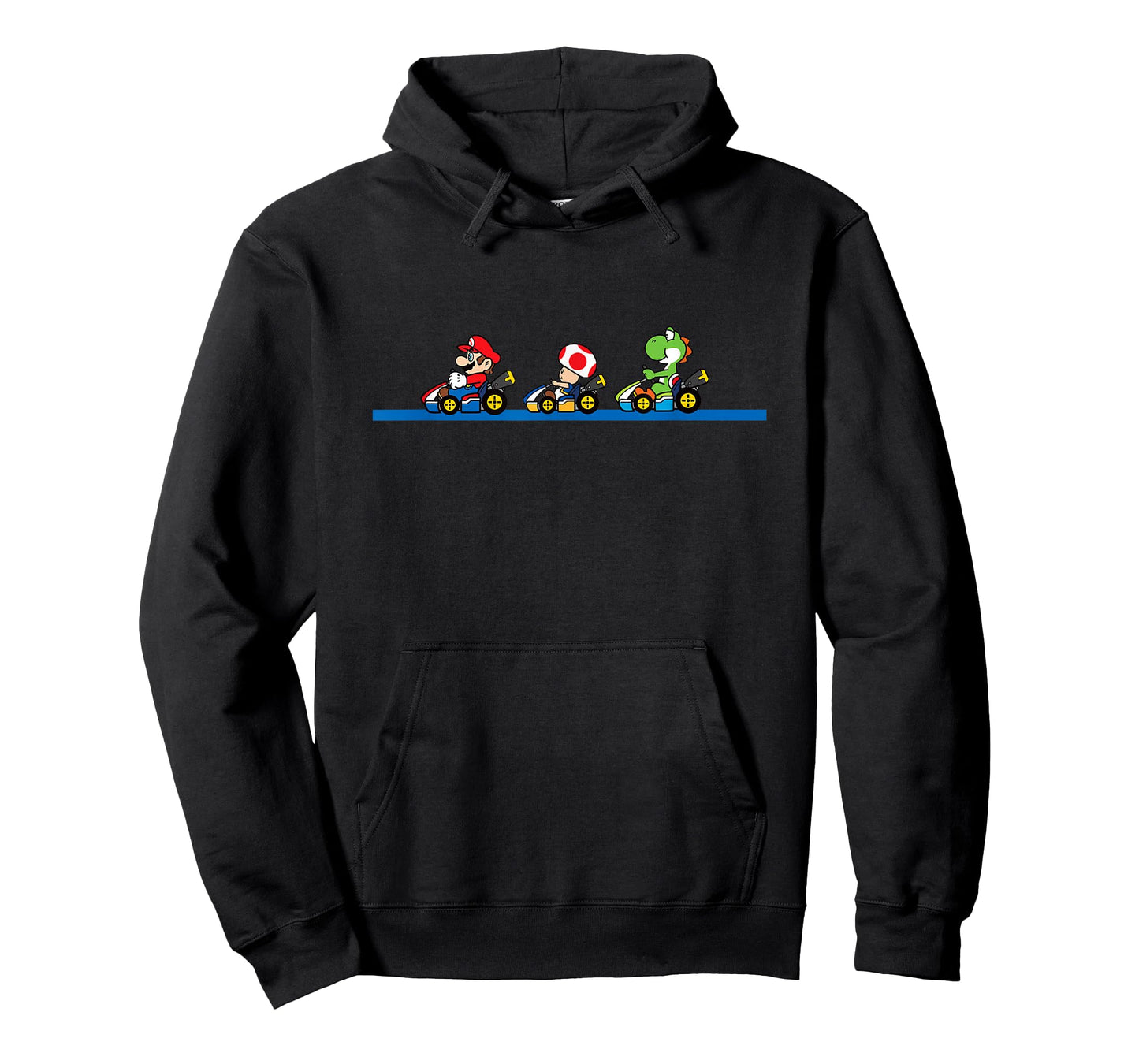 Mario Kart Yoshi Toad & Mario Vintage Race Line Up T-Shirt