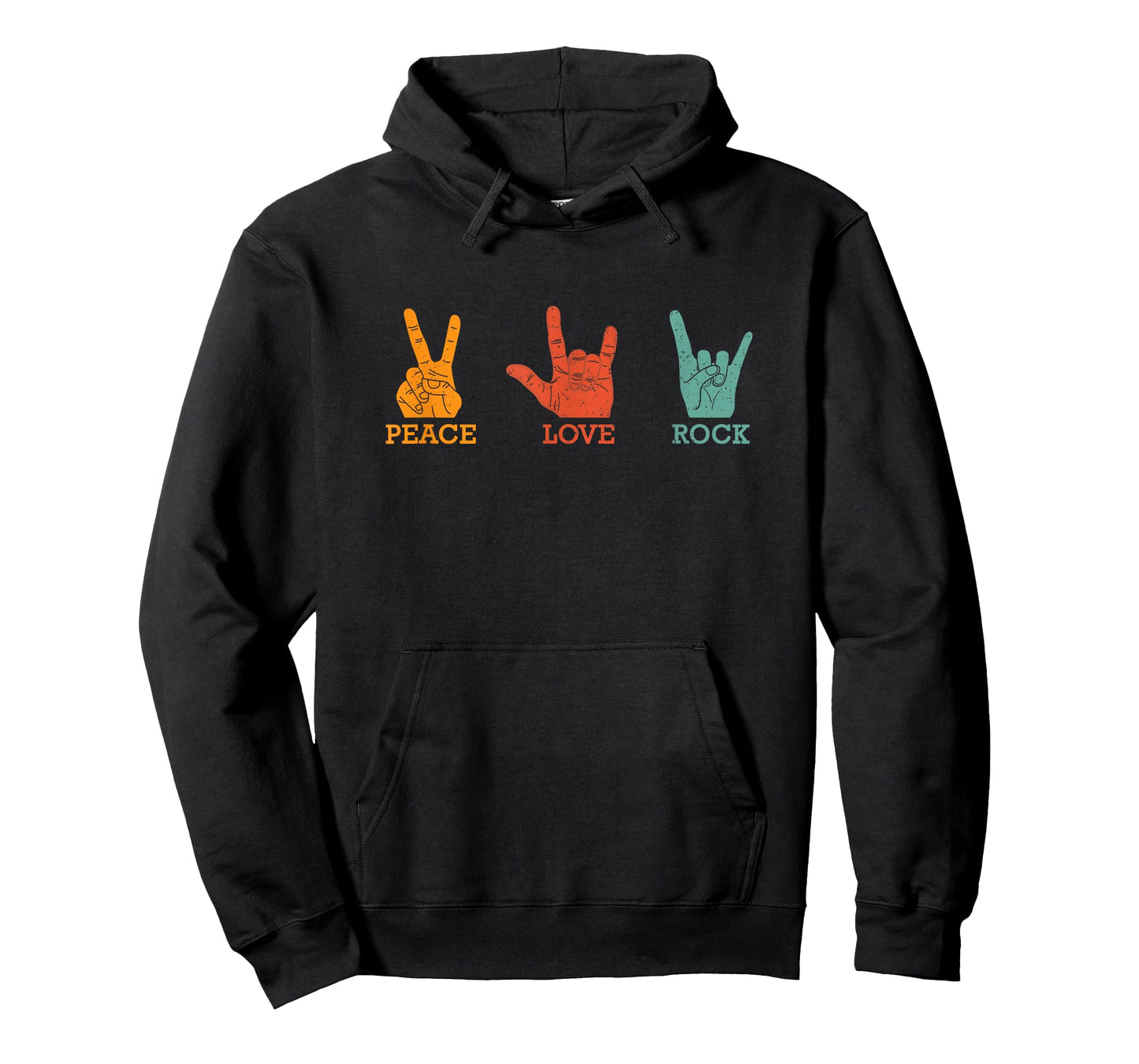 Classic Peace Love Rock Vintage Concert Band Rock Music T-Shirt