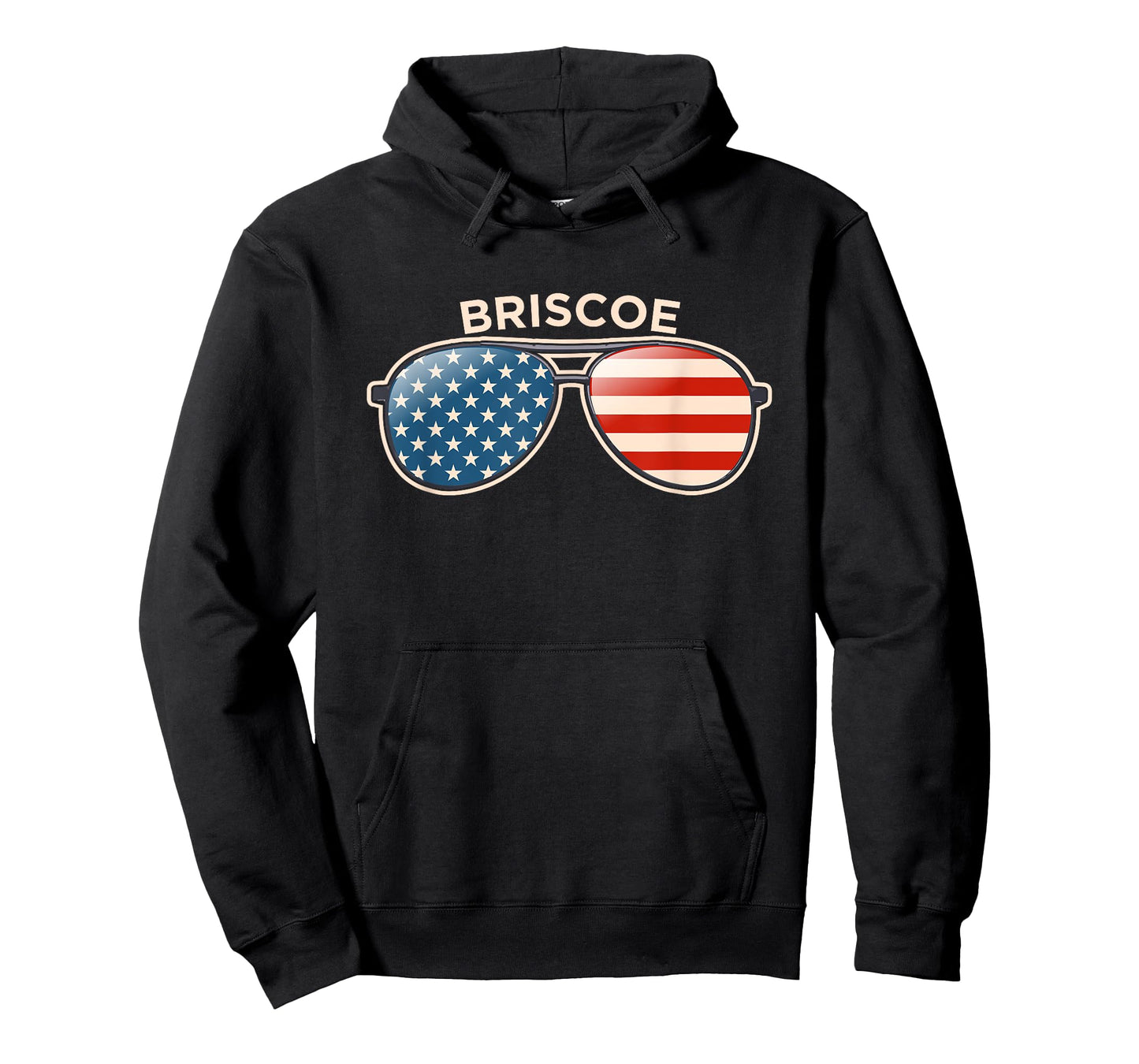 Briscoe, TX Vintage US Flag Sunglasses T-Shirt