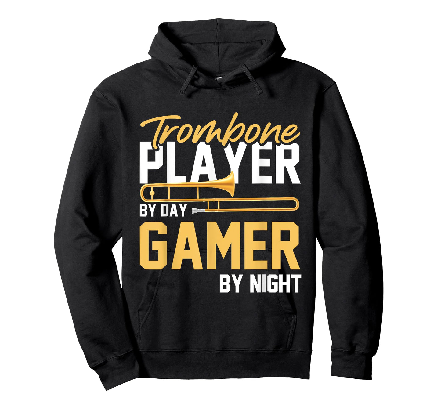 Trombone Player By Day Gamer By Night - Band Trombone T-Shirt