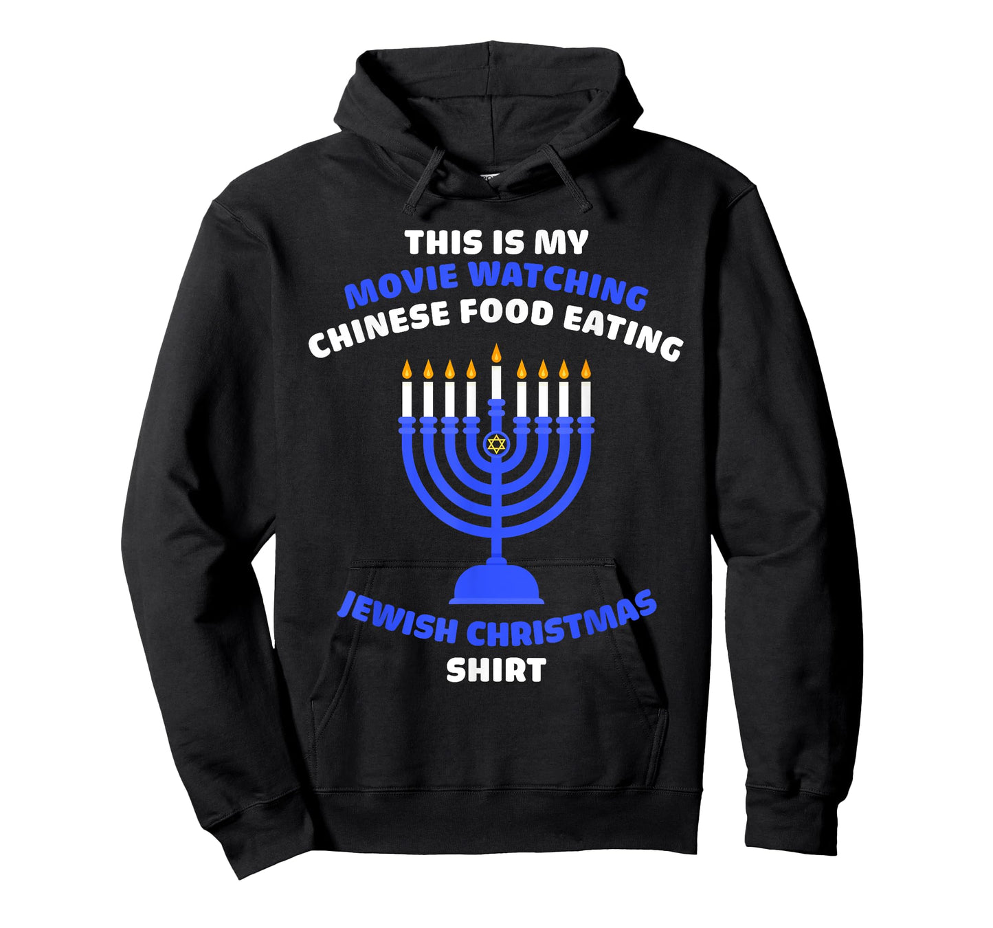 Movie Watching Chinese Food Eating Jewish Christmas Hanukkah T-Shirt