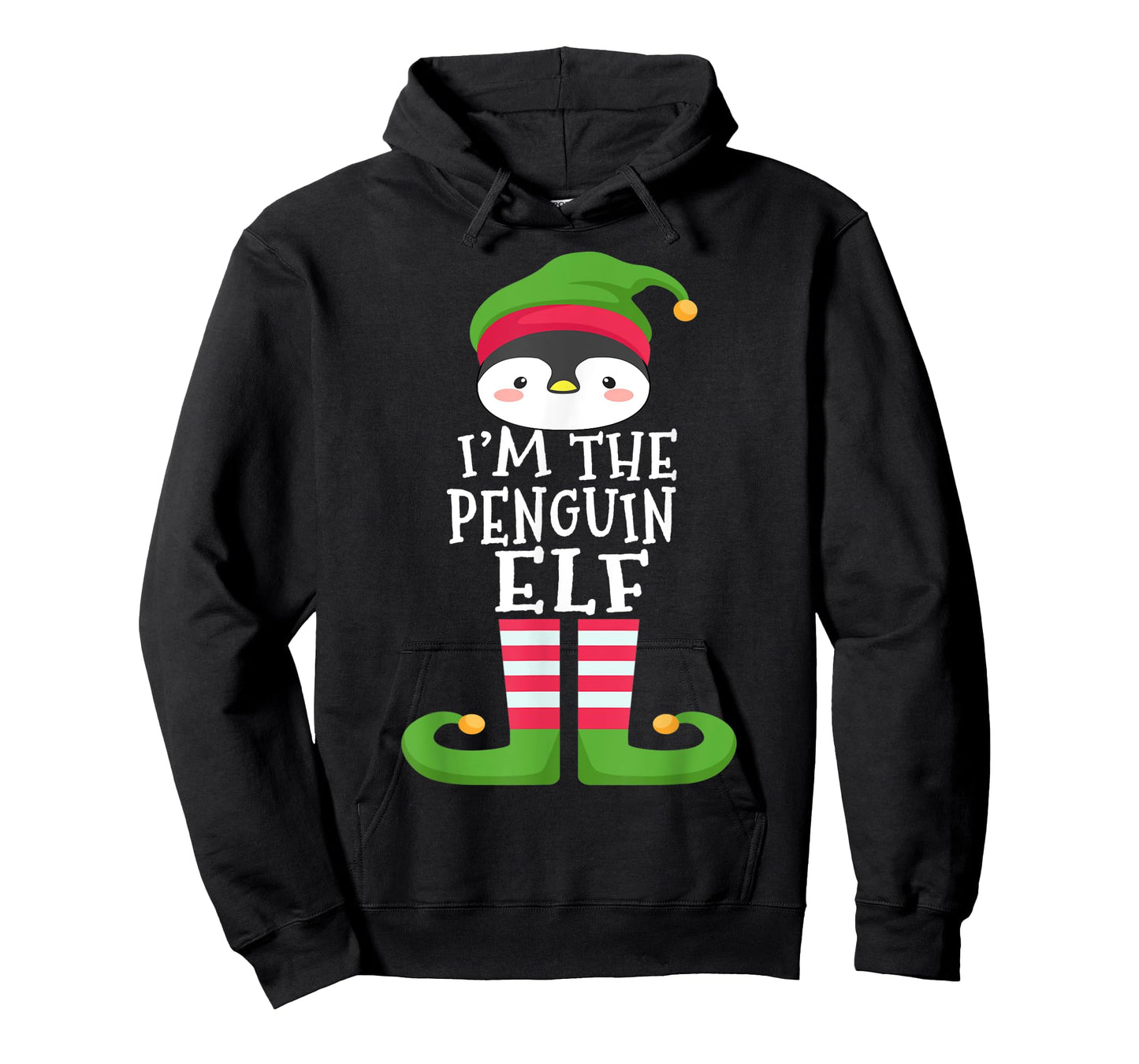 Penguin Lover's Family Matching Christmas Elf Costume Pajama T-Shirt