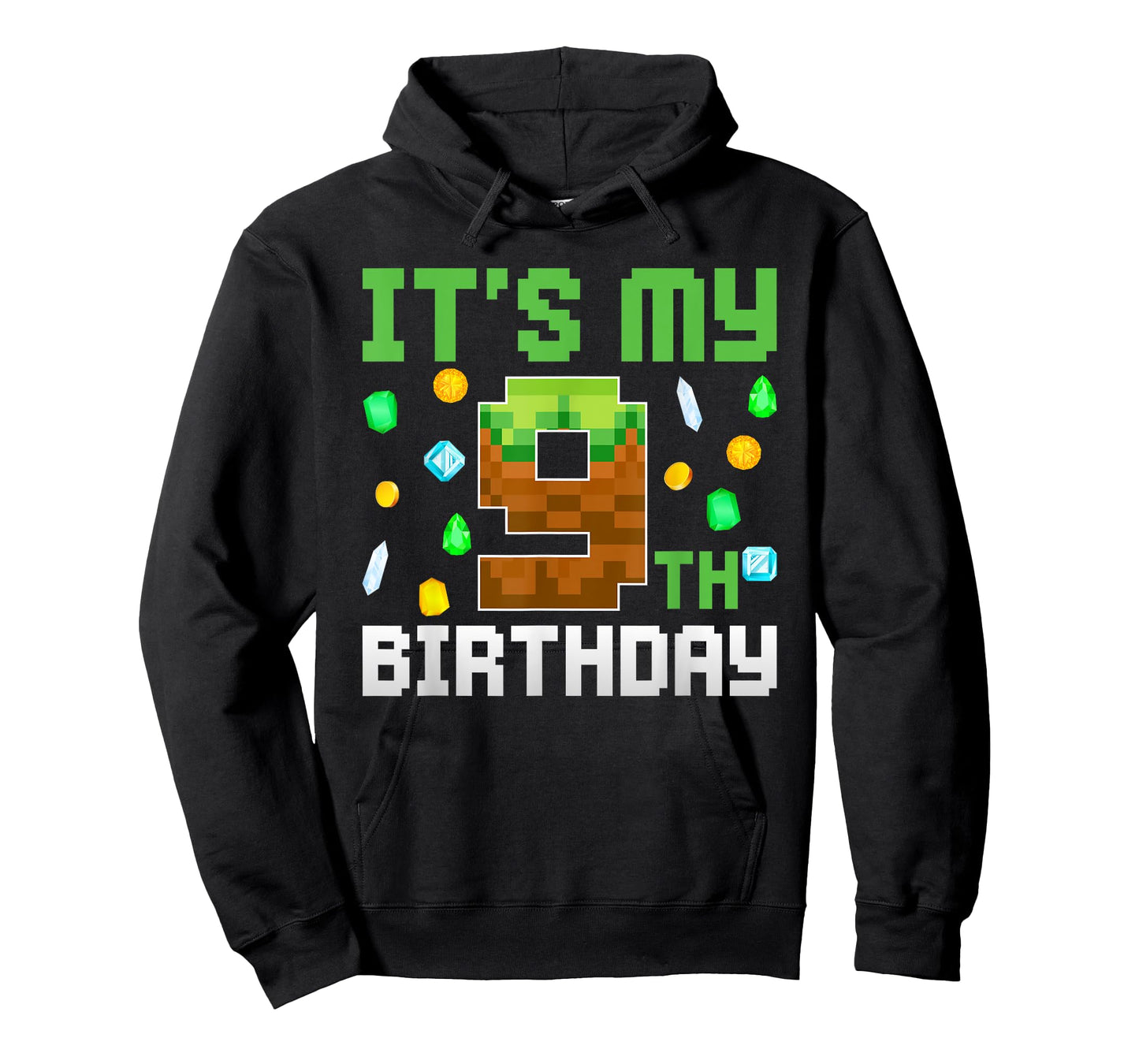 Birthday Boy Shirt It's My 9th Birthday Video Game Pixel T-Shirt