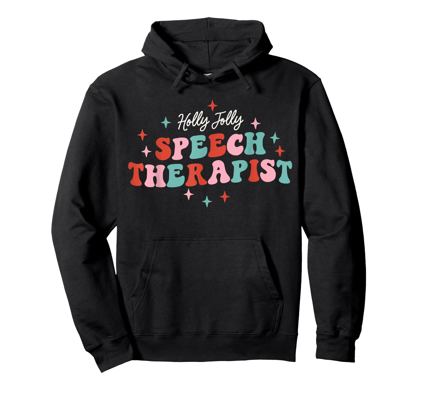 Holly Jolly Speech Therapist Christmas SLP Xmas Therapy T-Shirt