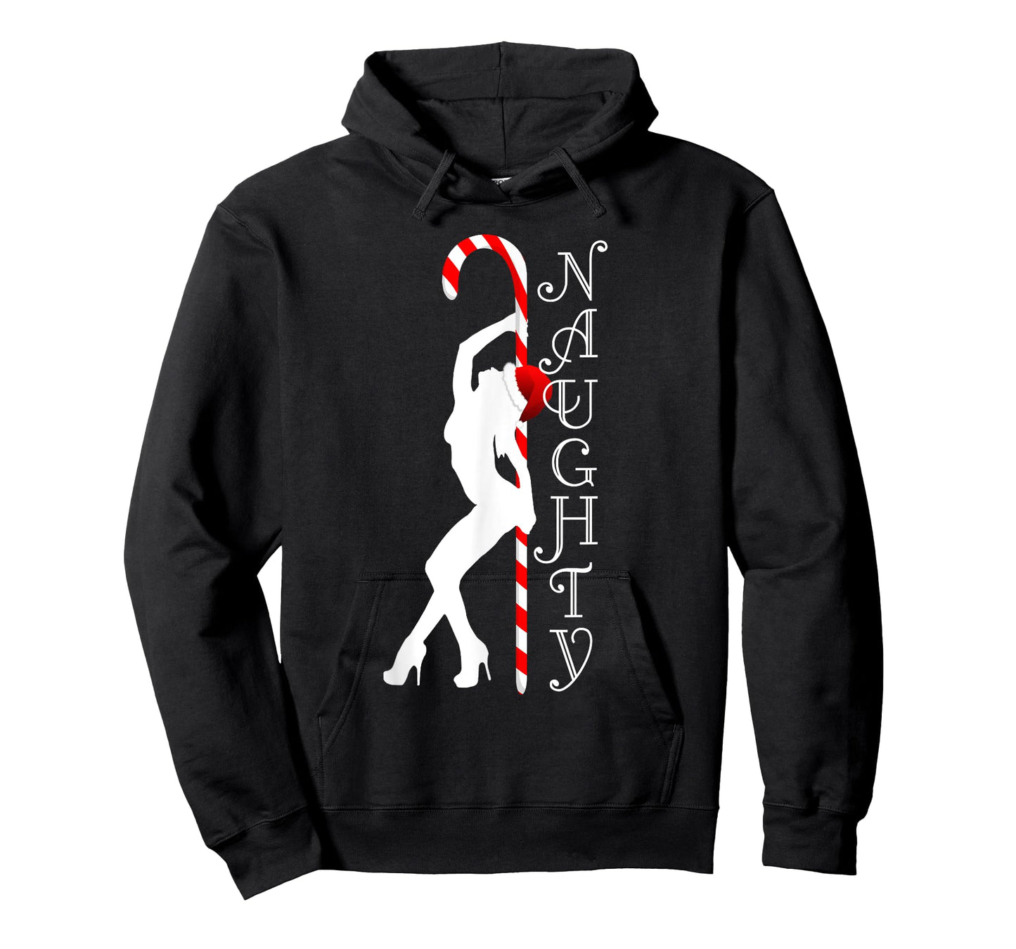 "Naughty Stripper HoHoHo" Funny Ugly Christmas Sweater Party T-Shirt