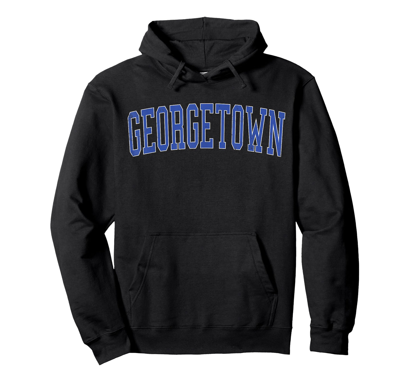 Vintage Georgetown TX Distressed Blue Varsity Style T-Shirt