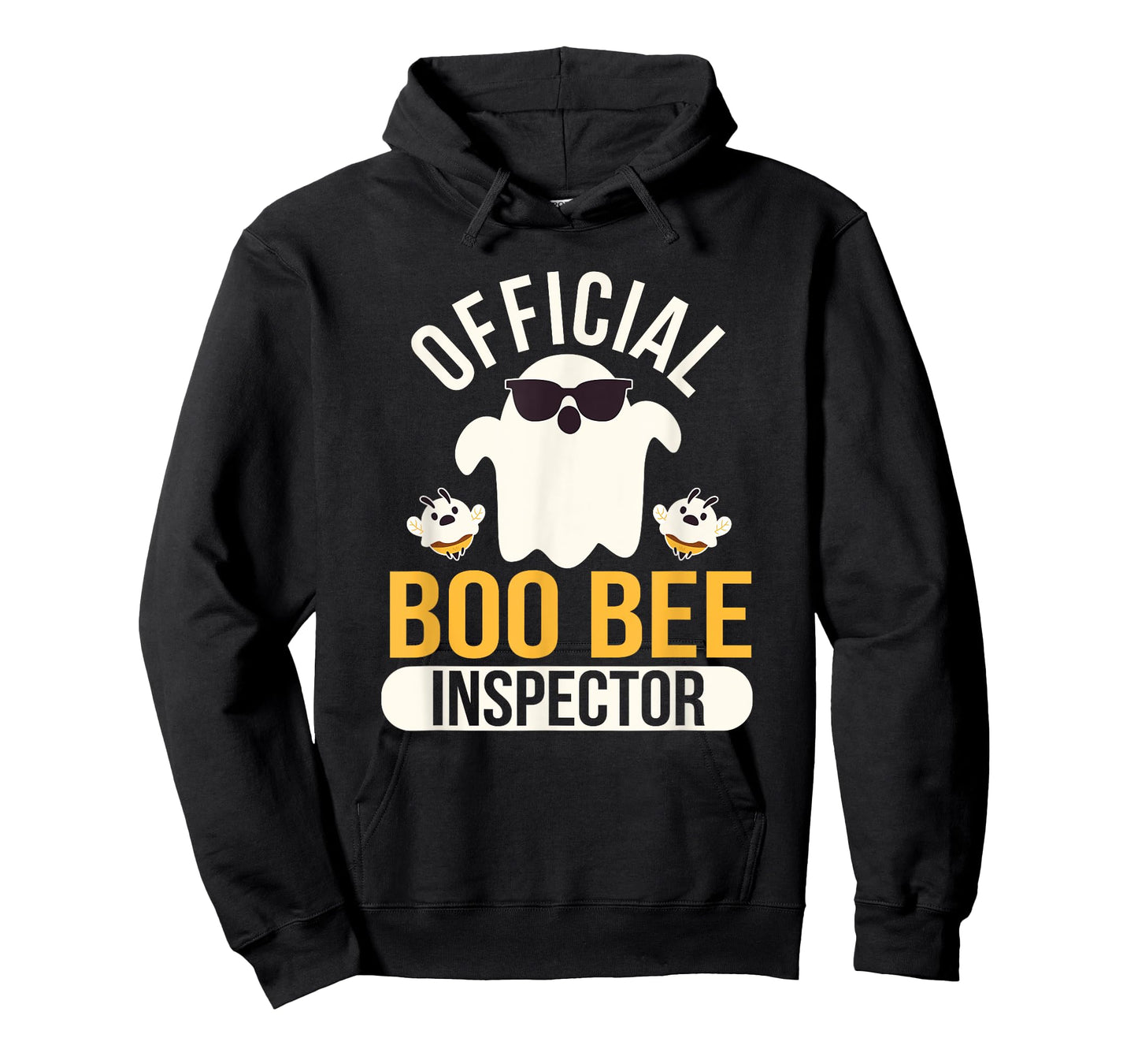 Official Boo Bee Inspector Halloween Humor Funny Ghost T-Shirt