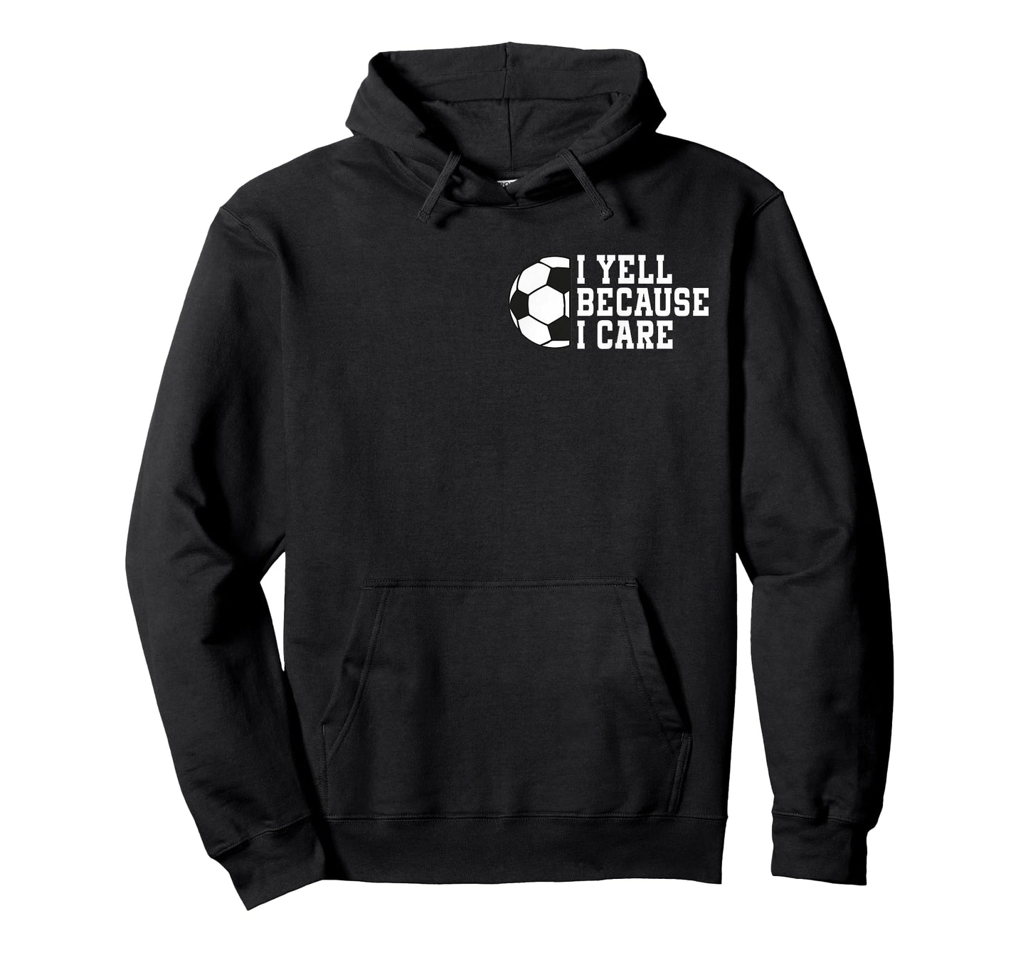 Funny Soccer I Yell Because I Care Pocket Soccer Dads T-Shirt
