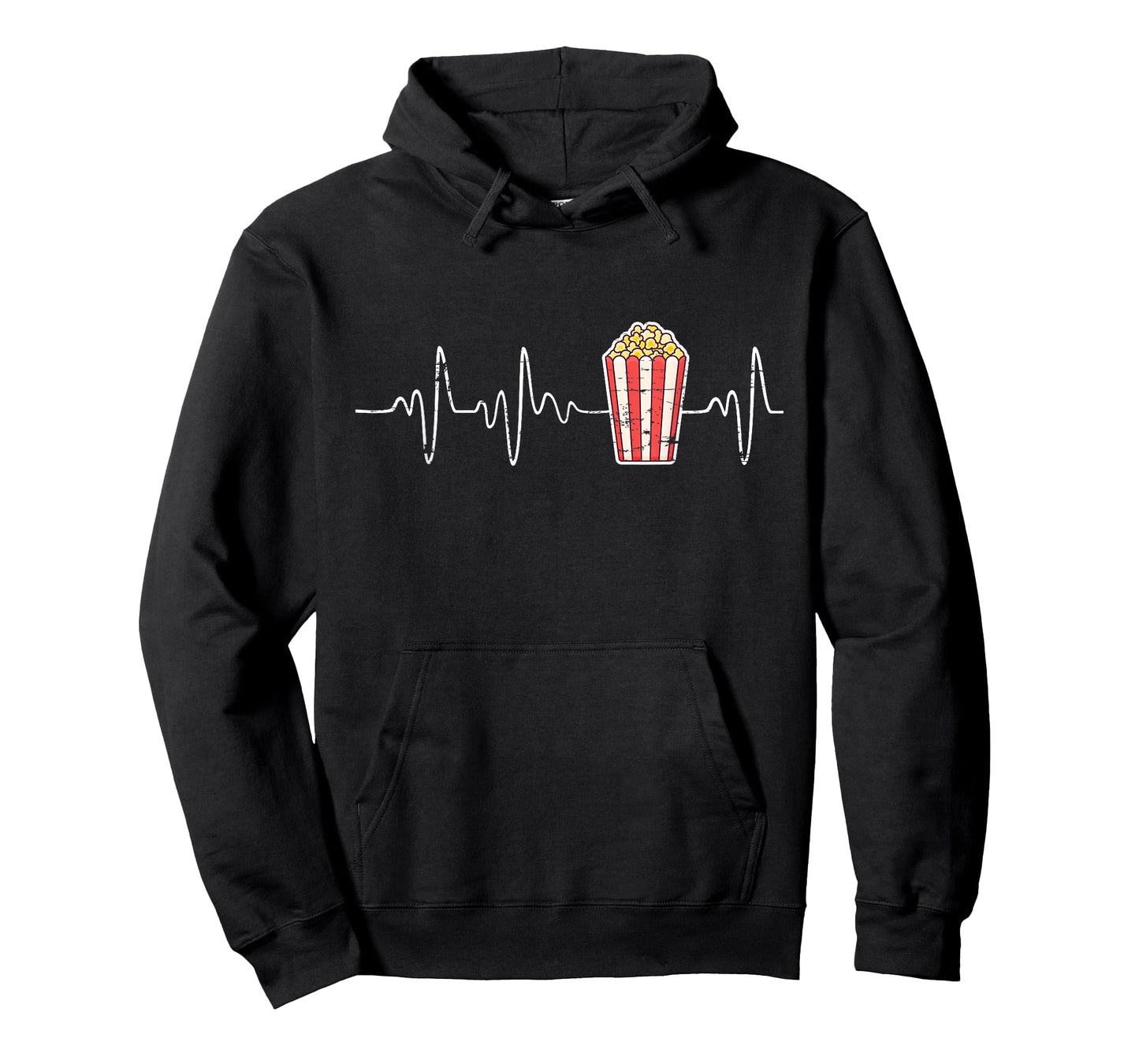 Movie Snack Popcorn Lover Heartbeat Gift Popcorn T-Shirt