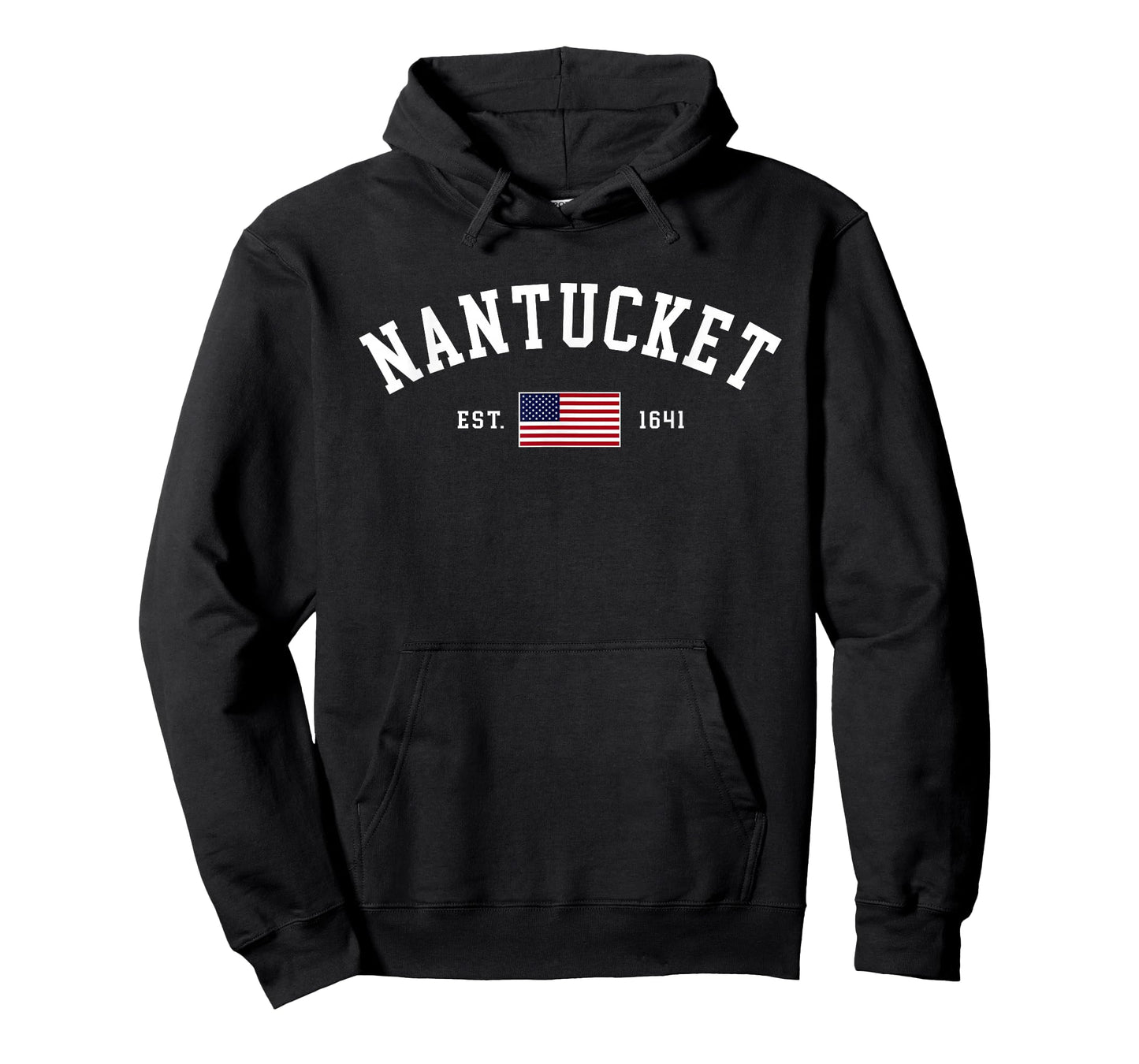 Nantucket Massachusetts July 4th US Flag Retro Throwback T-Shirt
