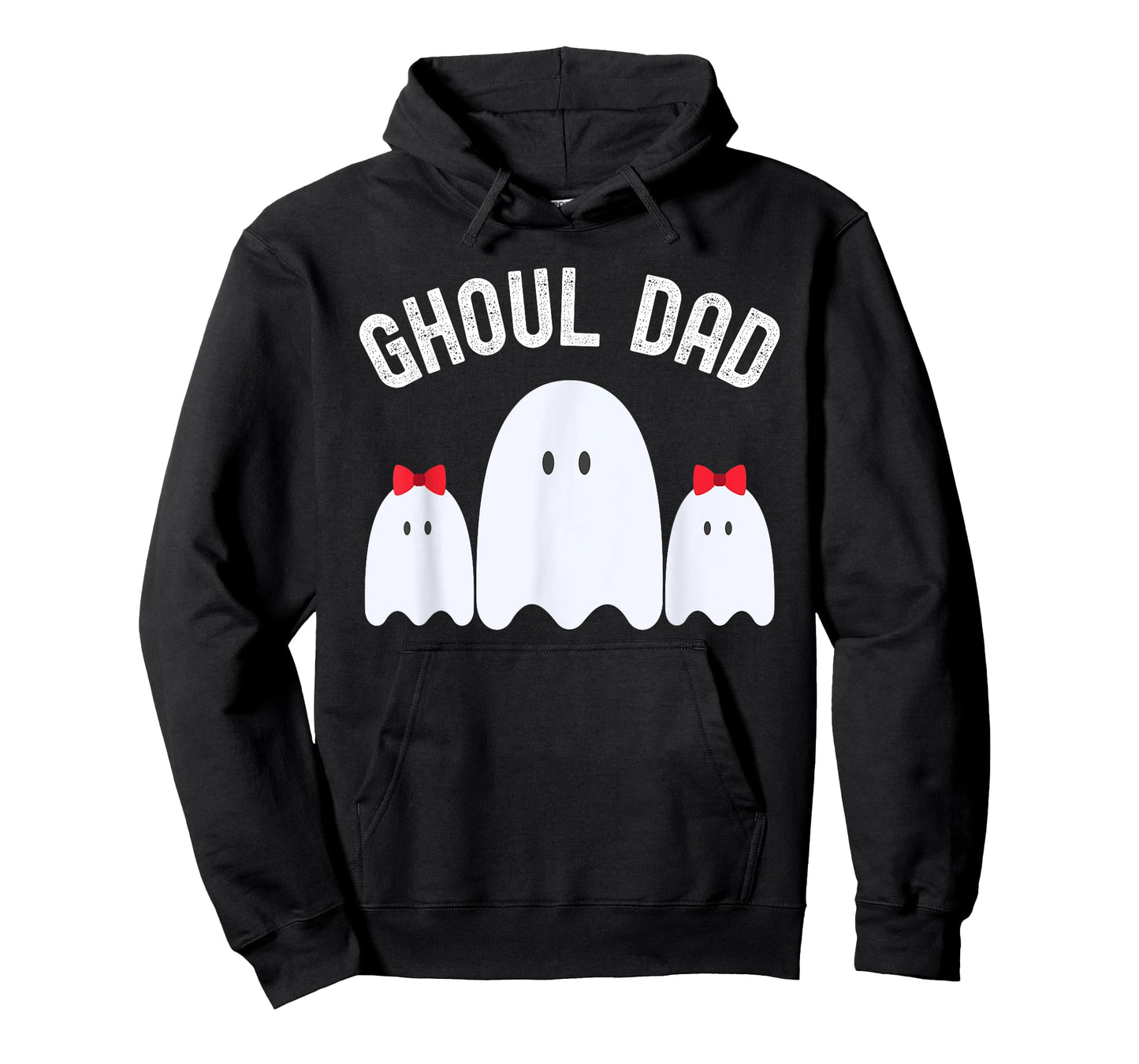 Ghoul Dad, Halloween Daddy Ghost Father of Two Ghost Girls T-Shirt