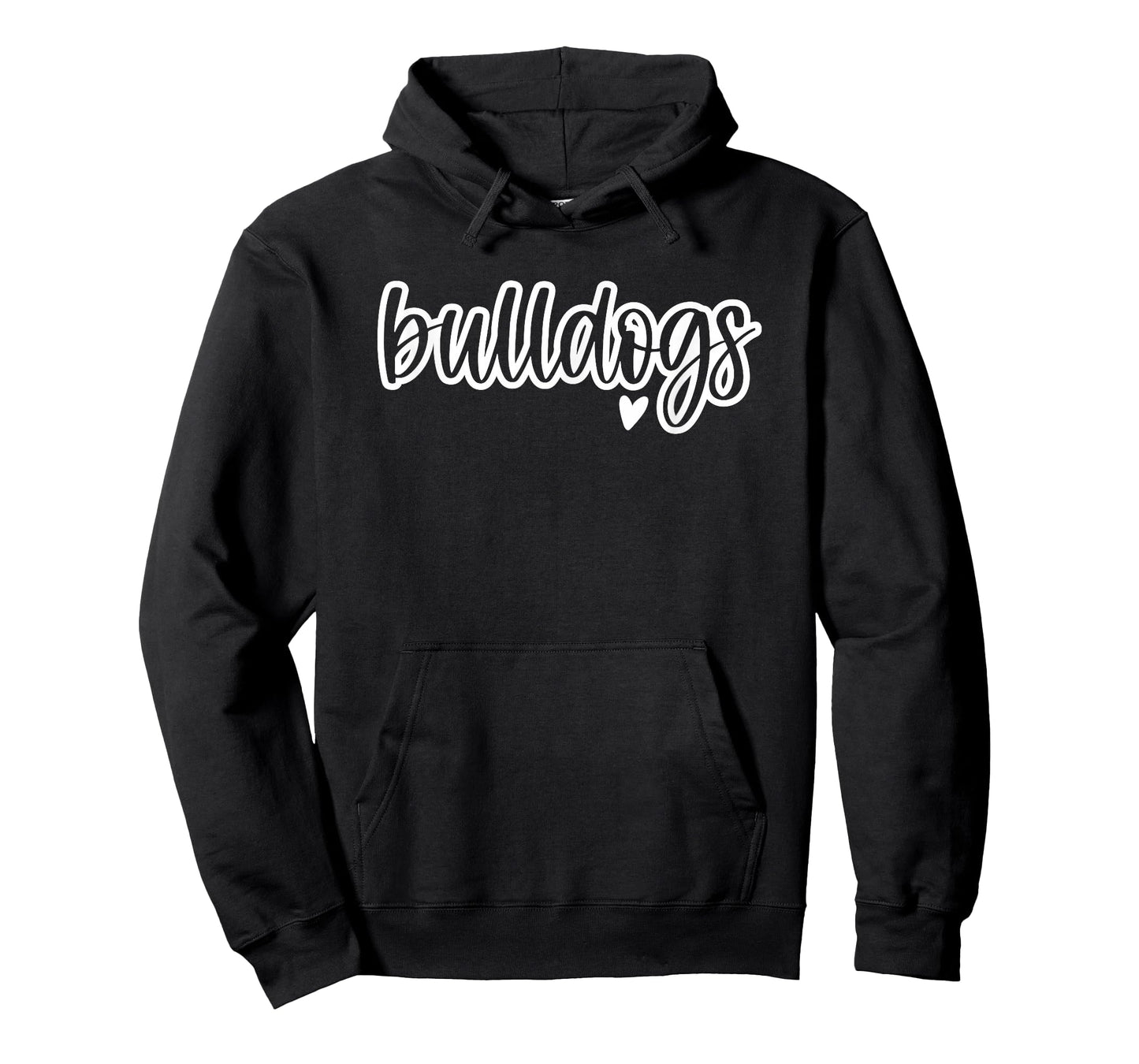 Cute Bulldogs Script Game Mascot Day - Matching Team Color T-Shirt