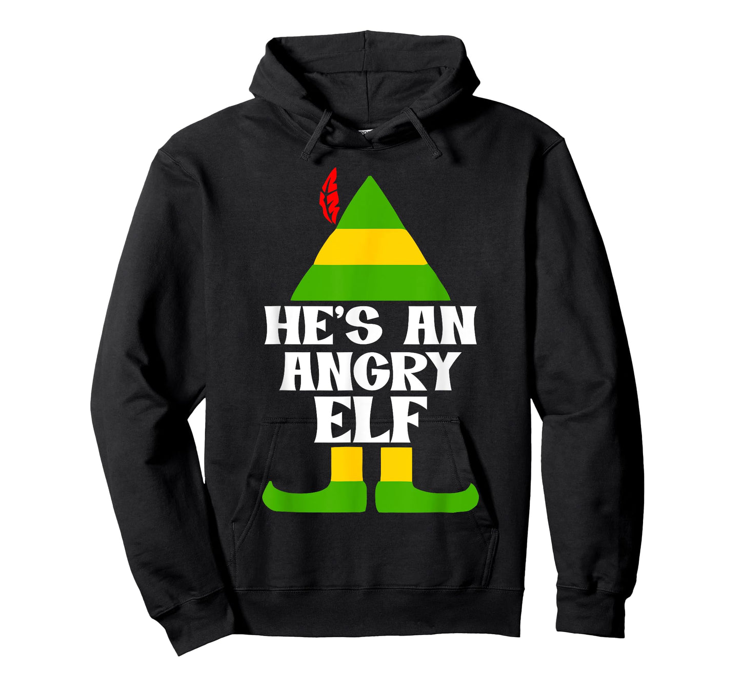 He's An Angry Elf funny design T-Shirt