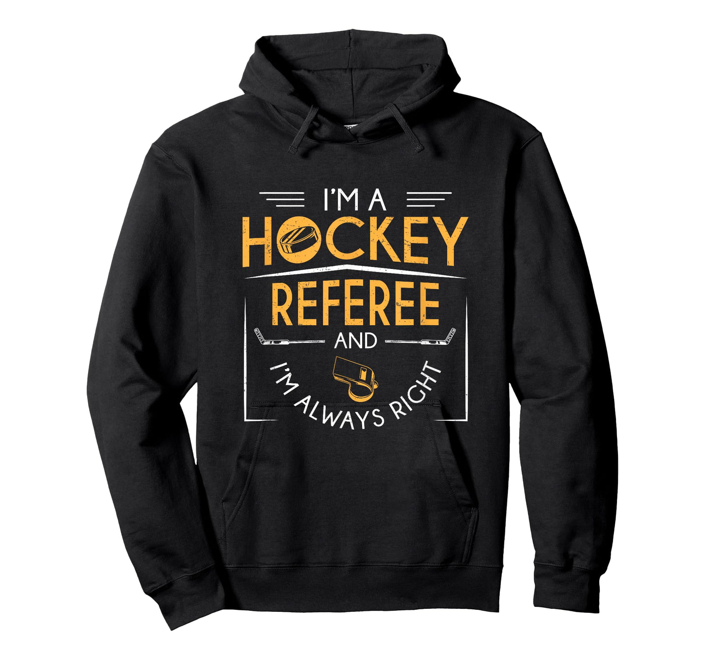 Funny I'm A Hockey Referee And I'm Always Right Human Zebra T-Shirt