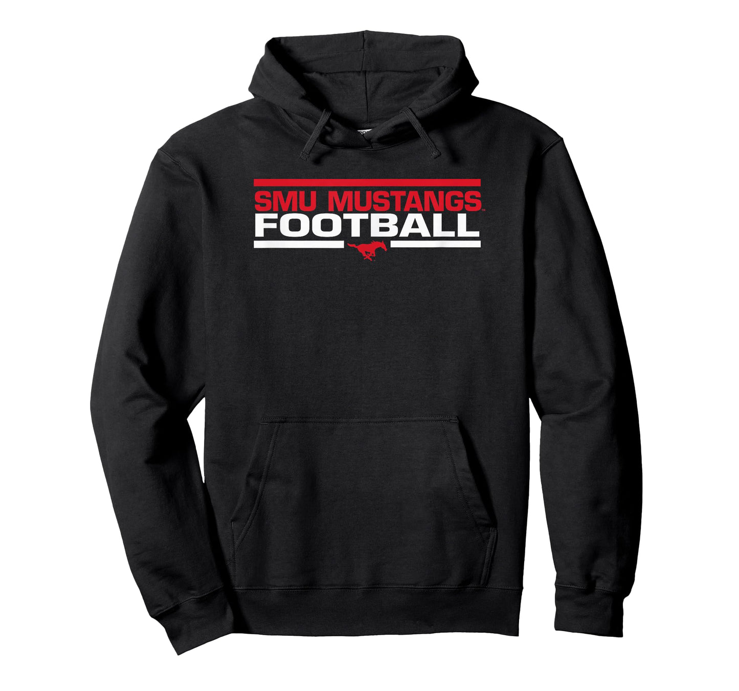 SMU Mustangs Football Tackle Dark Gray Officially Licensed T-Shirt