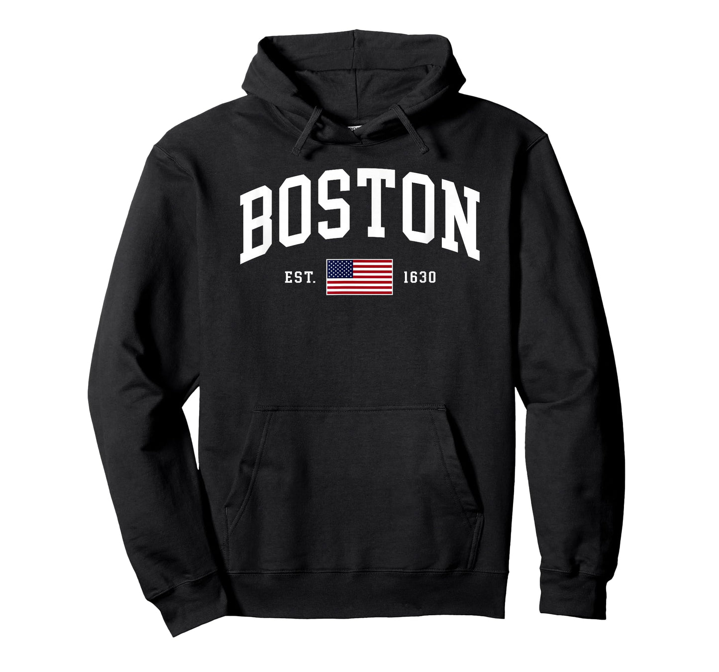 Boston Massachusetts July 4th US Flag Retro Throwback T-Shirt