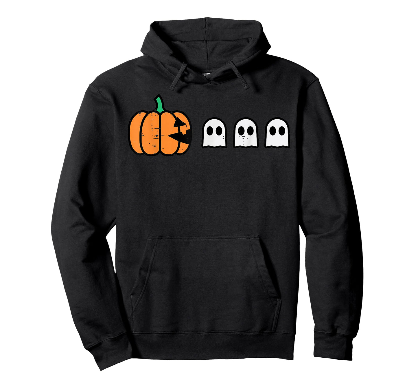 Halloween Gamer Pumpkin Eating Ghost Costume Men Boys Kids T-Shirt
