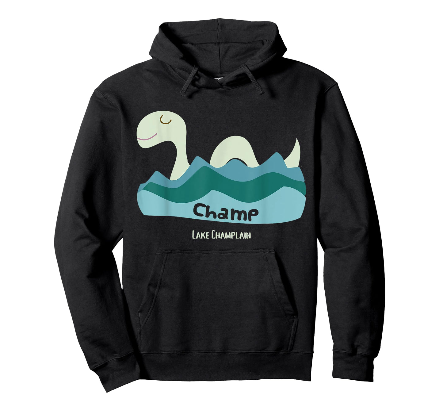 Champ Lake Champlain Lake Monster Cartoon Graphic T-Shirt T-Shirt