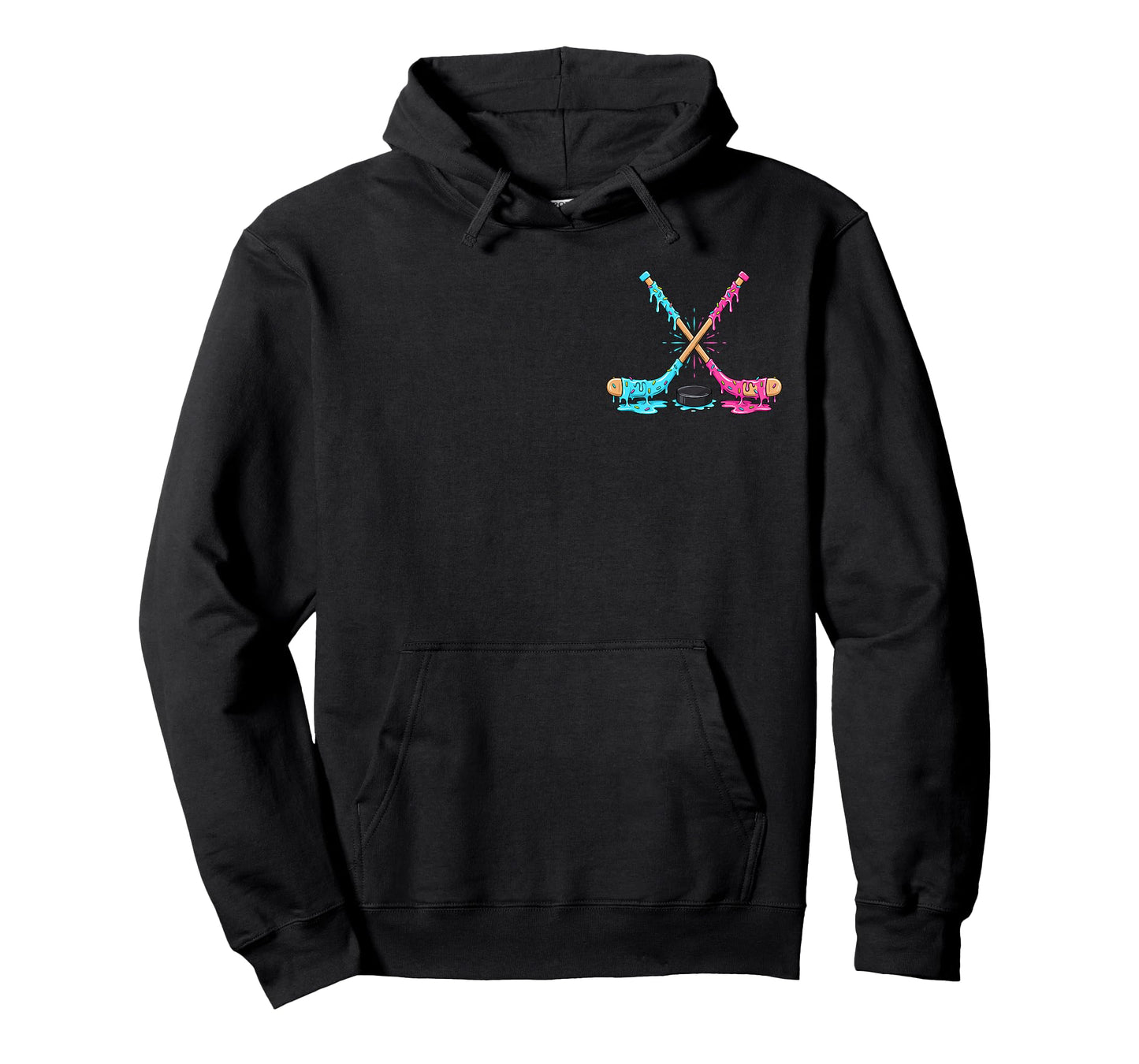 Ice Hockey Ice Cream Drip Sport Players Sprinkle Gaming T-Shirt