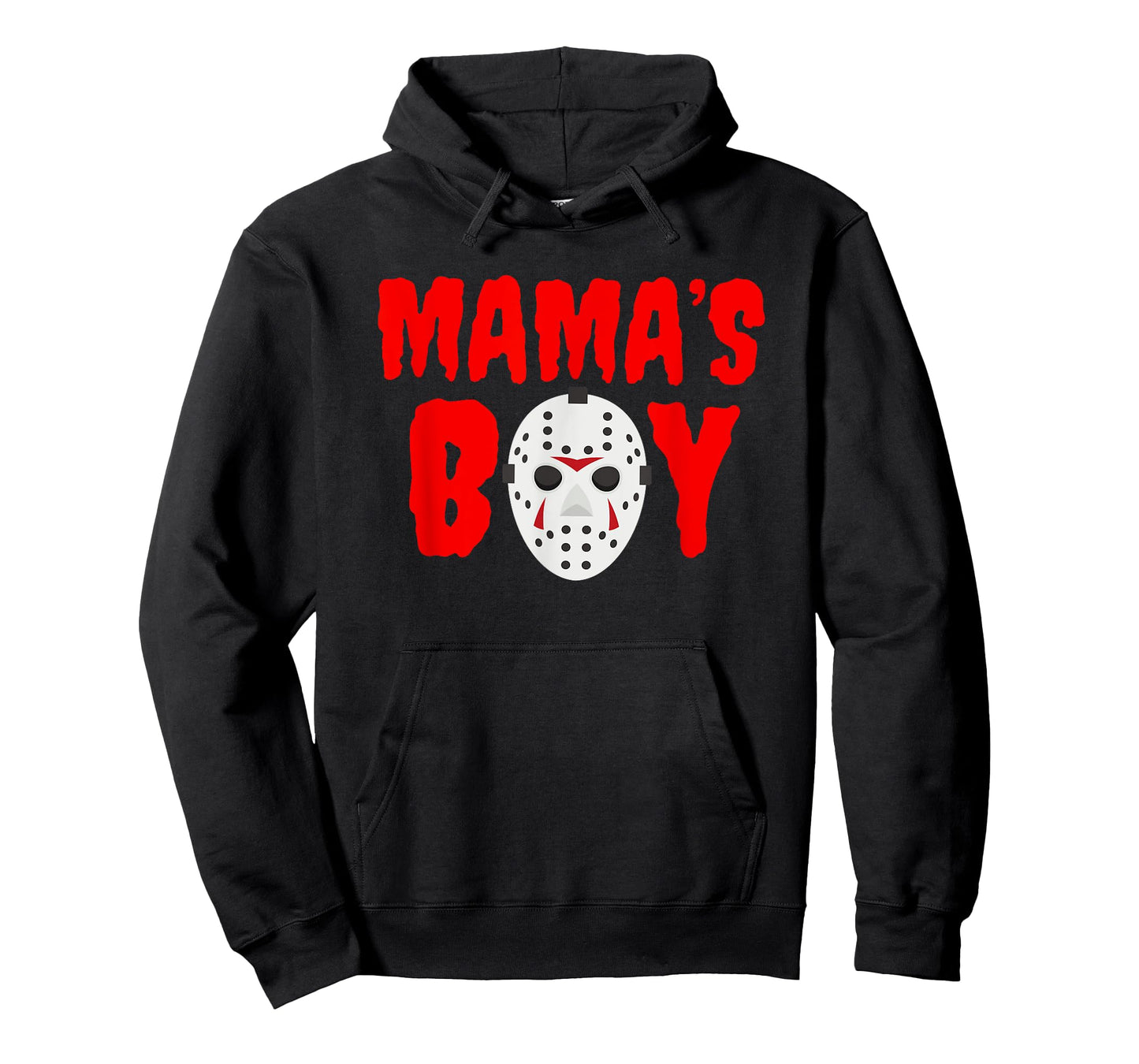 Mama's Boy Funny Hockey Mask Halloween T-Shirt