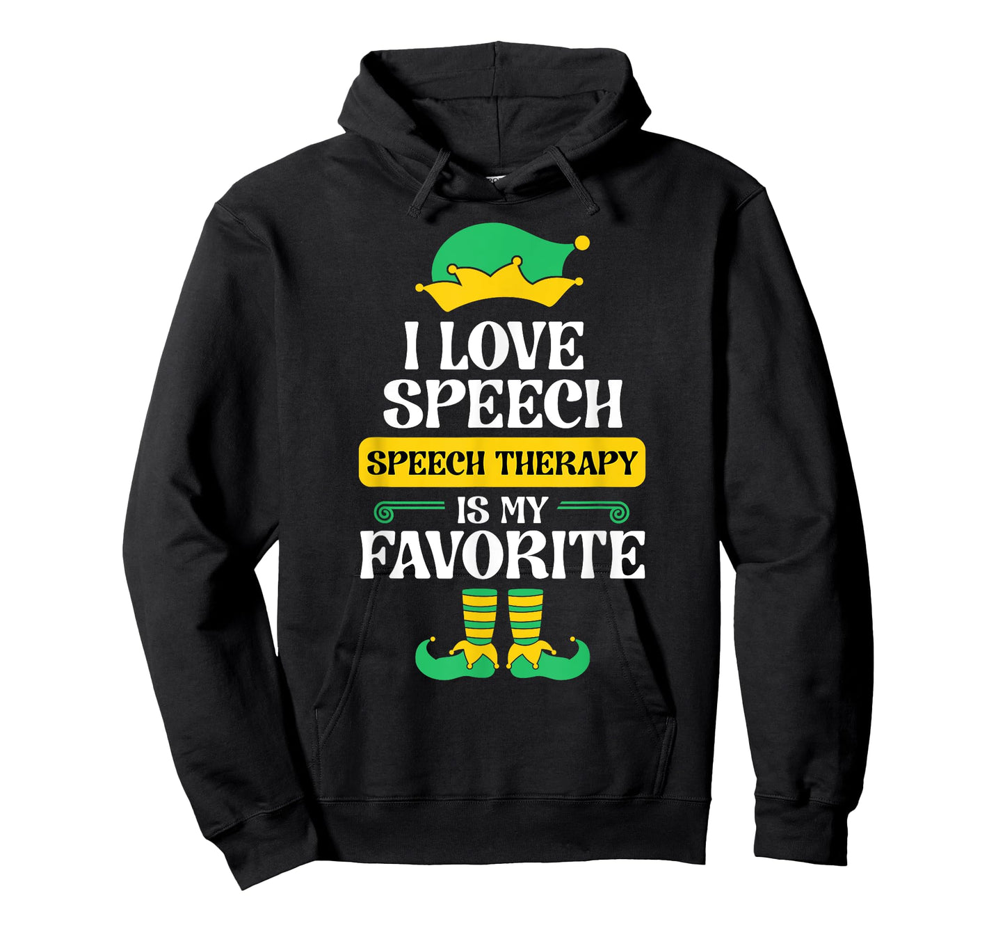 Speech Therapy Elf Christmas School Therapist SLP Language T-Shirt