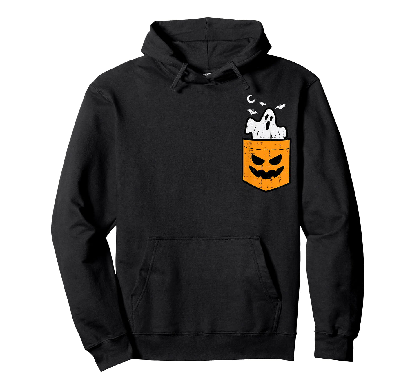 Pocket Ghost Scary Funny Halloween Costume Men Women Kids T-Shirt
