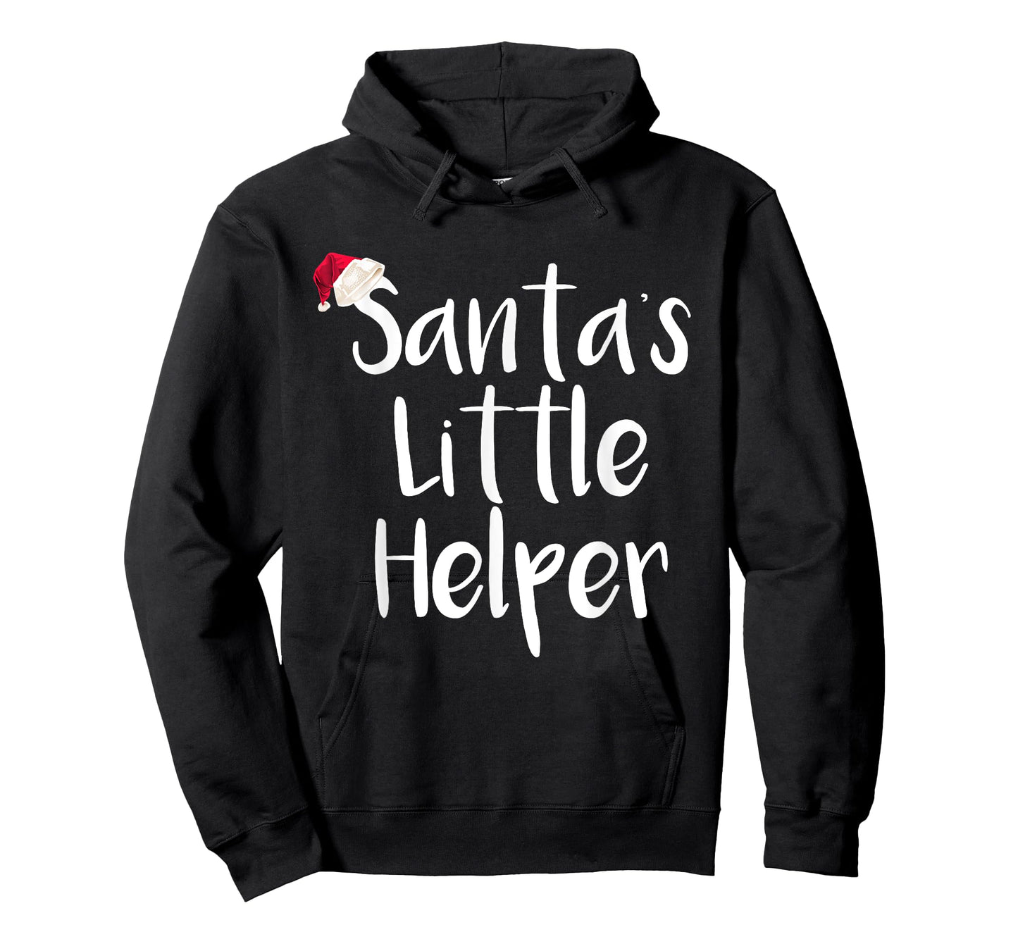 Kids Christmas Santa's Little Helper Shirt Santa Hat Tee T-Shirt