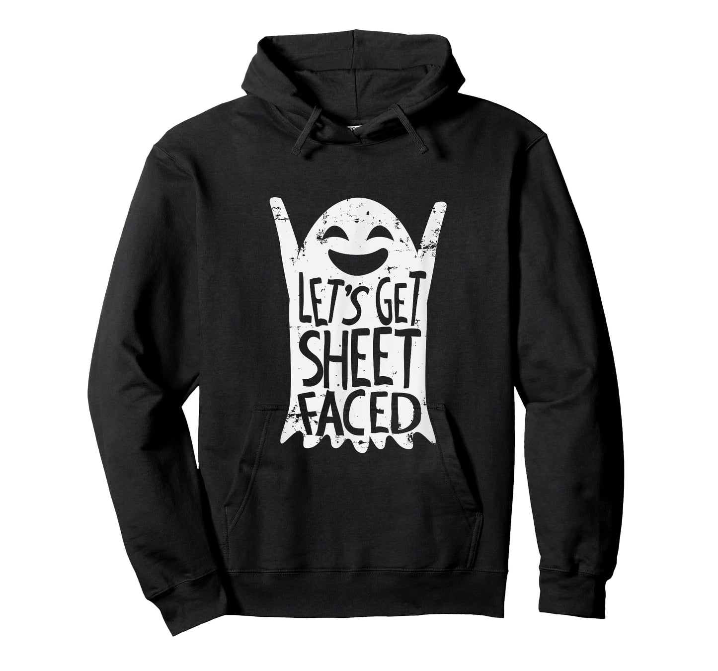 Cute Let's Get Sheet Faced Halloween Ghost Drinking T-Shirt