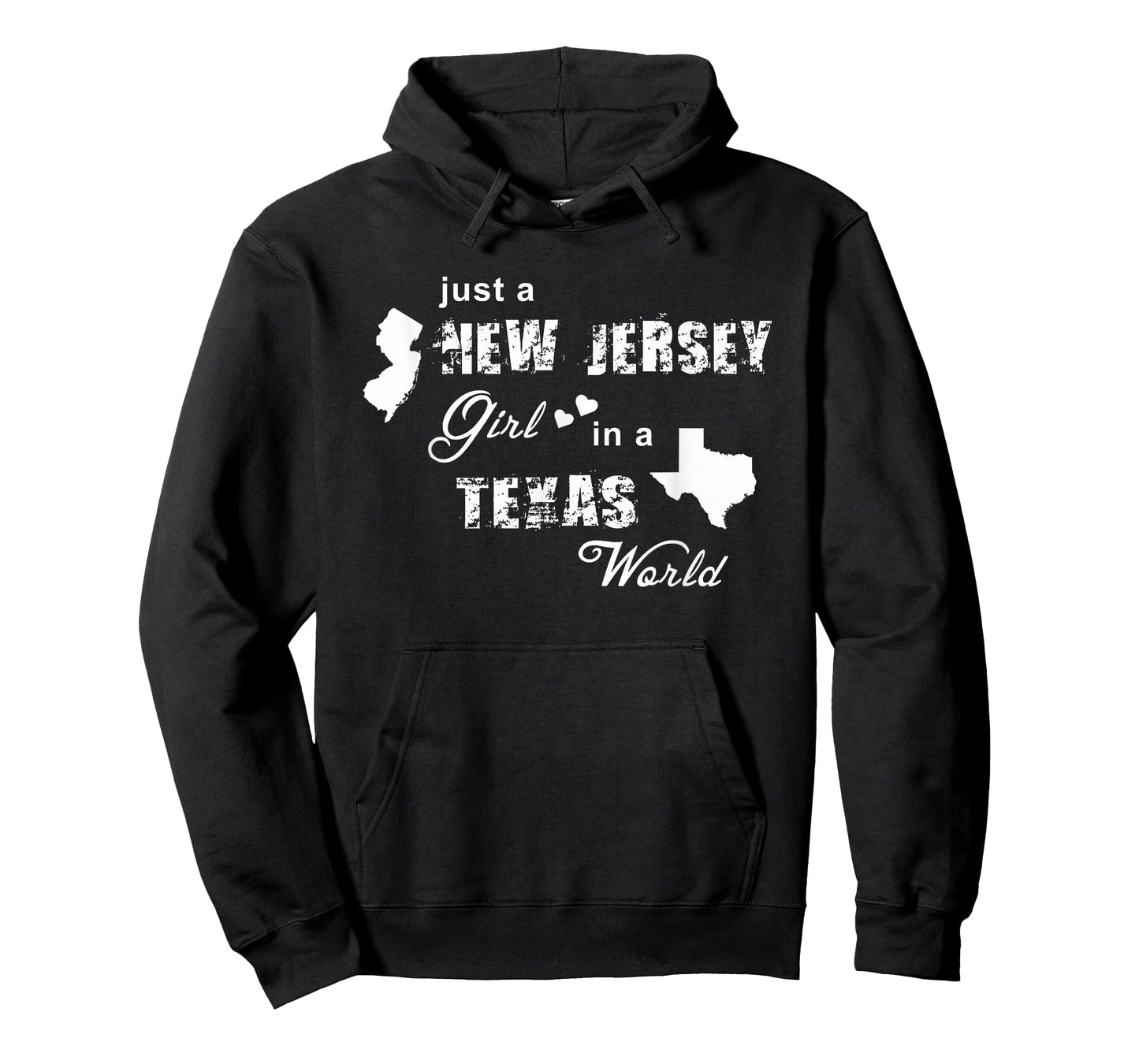 Just a New Jersey girl in a Texas world t shirt printing T-Shirt