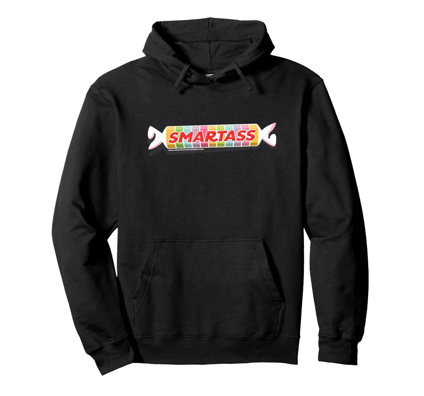 Smartass Candy Joke Wrapper Tart Sweet Snarky Fun 4C Design T-Shirt
