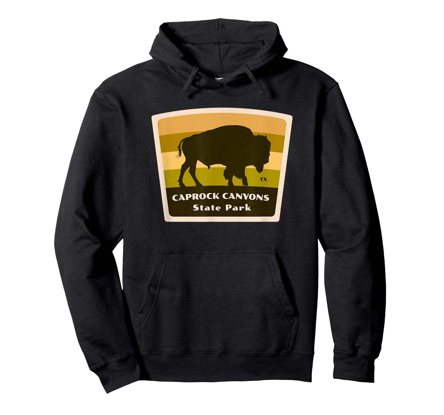 Caprock Canyons State Park and Trail Texas TX Bison Badge T-Shirt