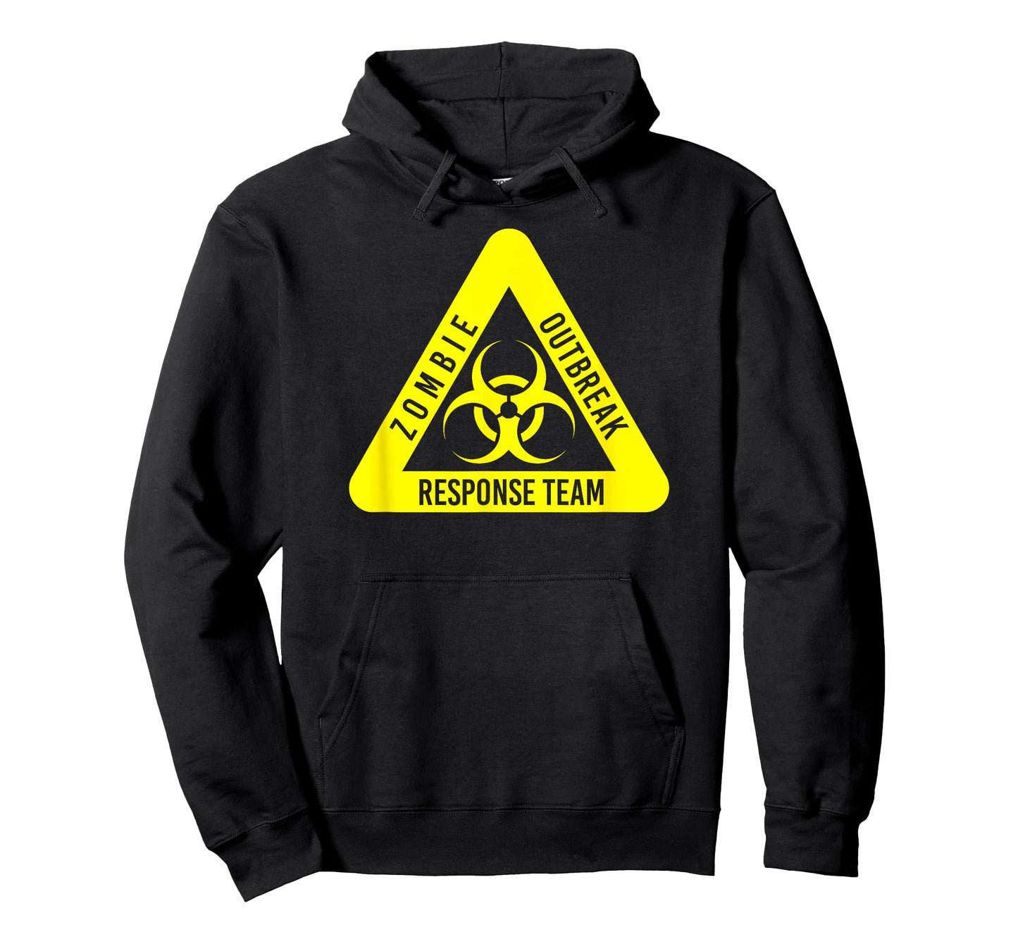 Zombie Outbreak Response Funny Biohazard In Yellow T-Shirt
