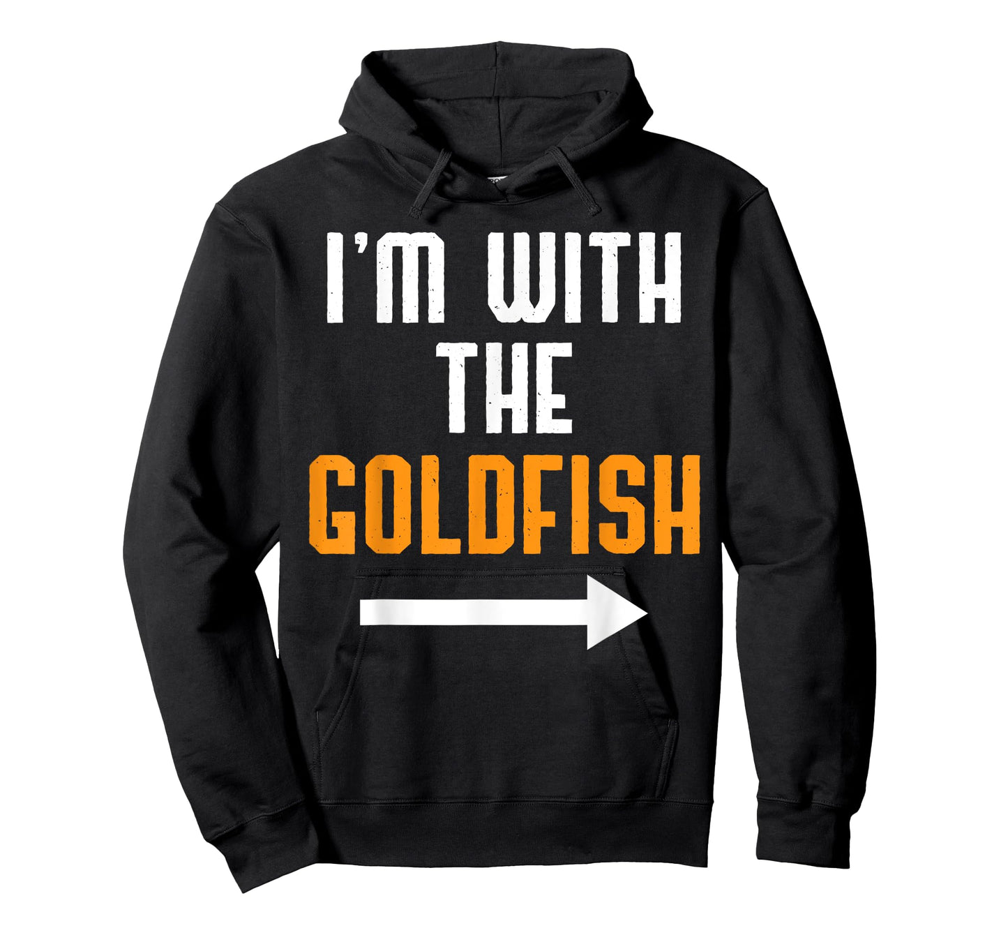 I'm With The Goldfish Shirt Costume Funny Halloween Couple T-Shirt
