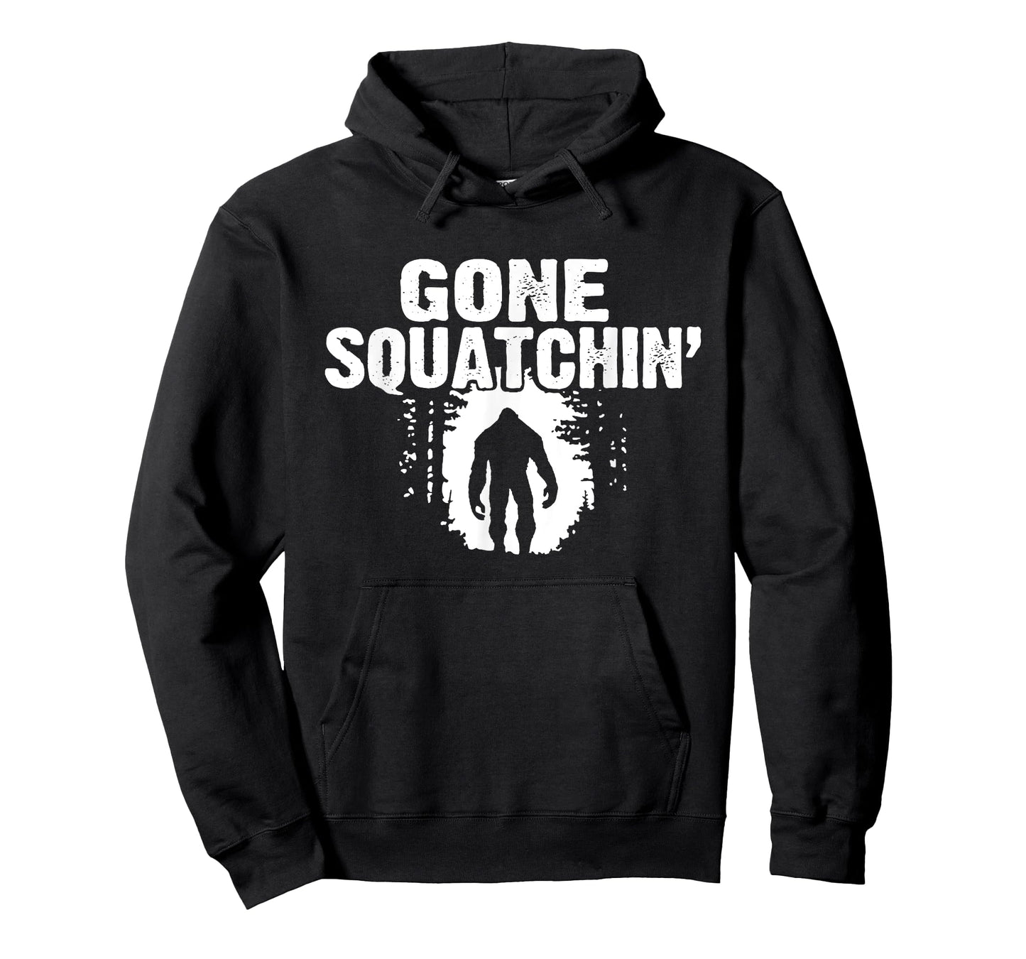 Funny Sasquatch Bigfoot Gone Squatchin Hunter Scary Monster T-Shirt
