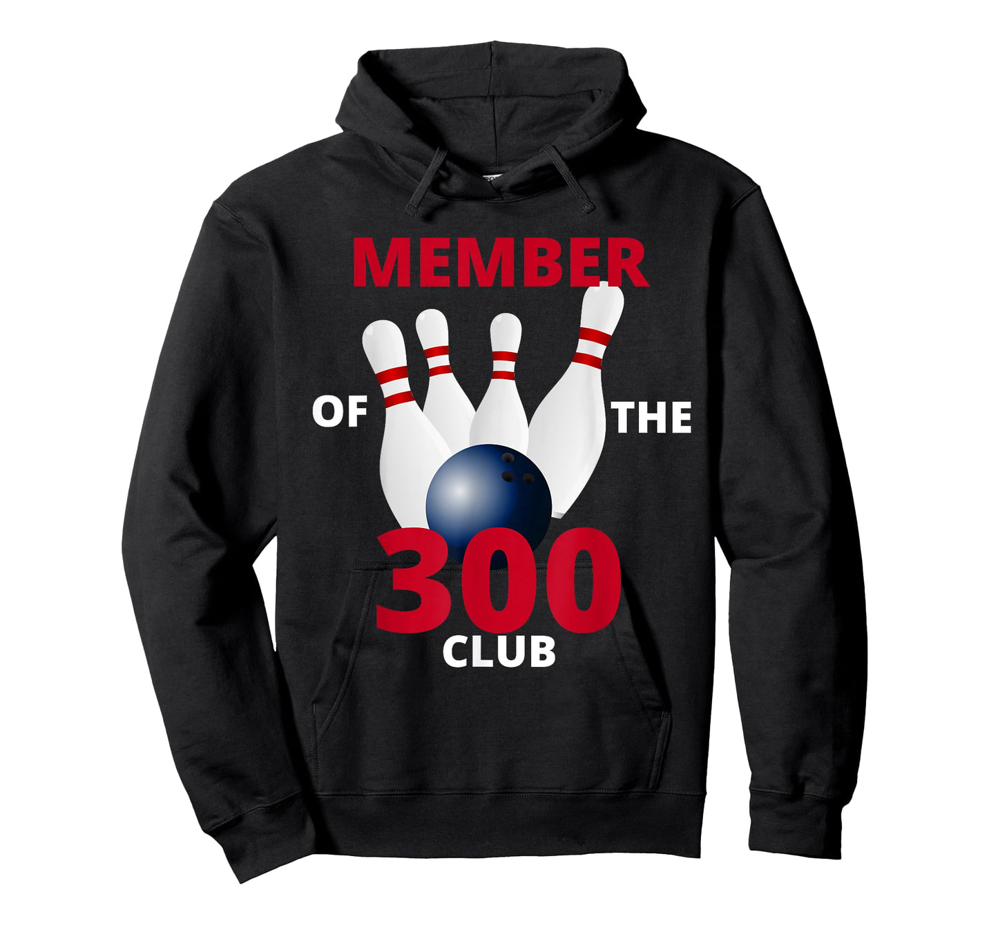 Member Of The 300 Club Bowling Ball Strike Pin T-Shirt