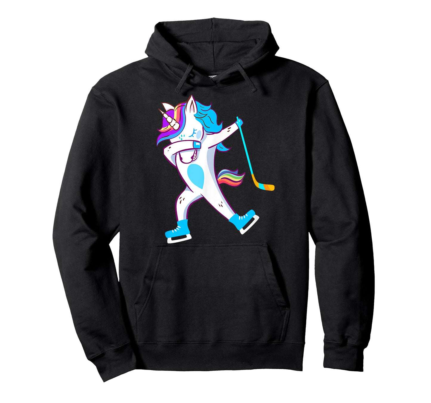 Dabbing Hockey Unicorn Puck Kids Boys Girls Cool Ice Hockey T-Shirt