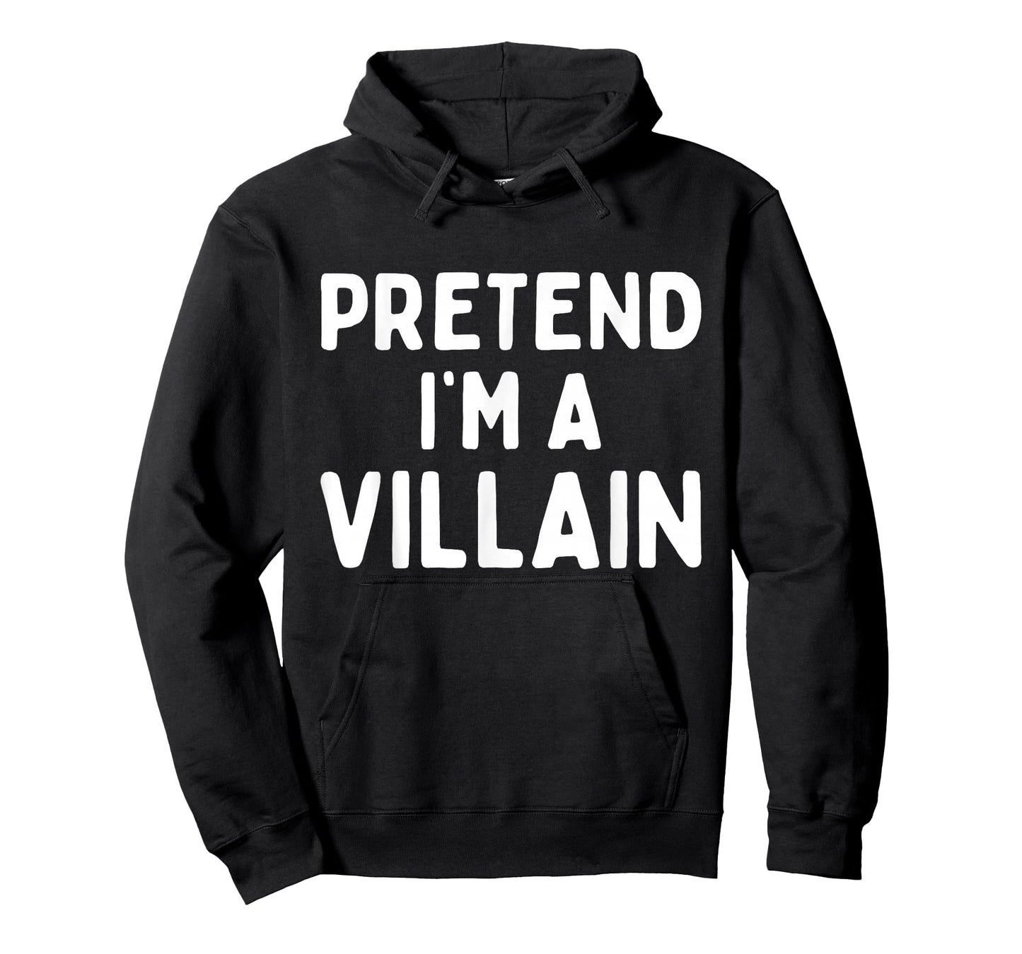 Pretend I'm A Villain Easy Lazy Halloween Costume Funny T-Shirt