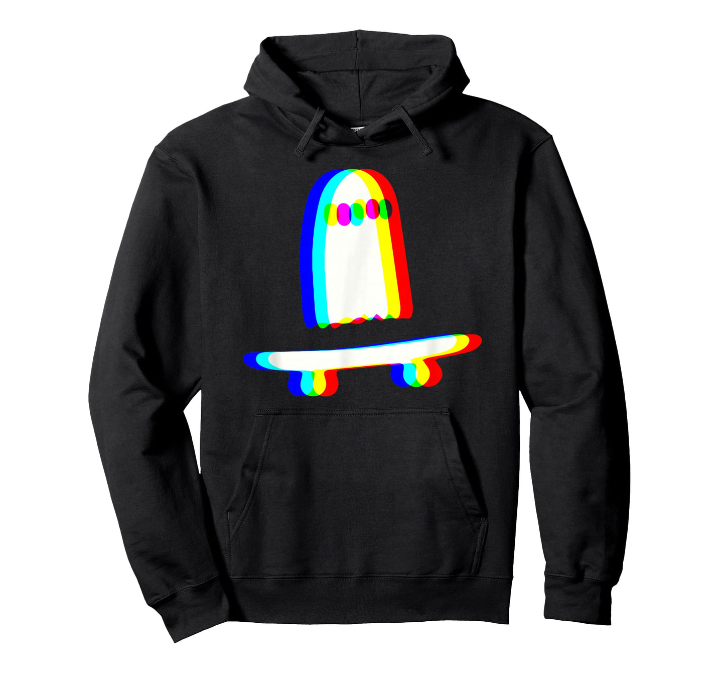 Ghost Skateboard Vaporwave Techno Rave EDM Music Halloween T-Shirt