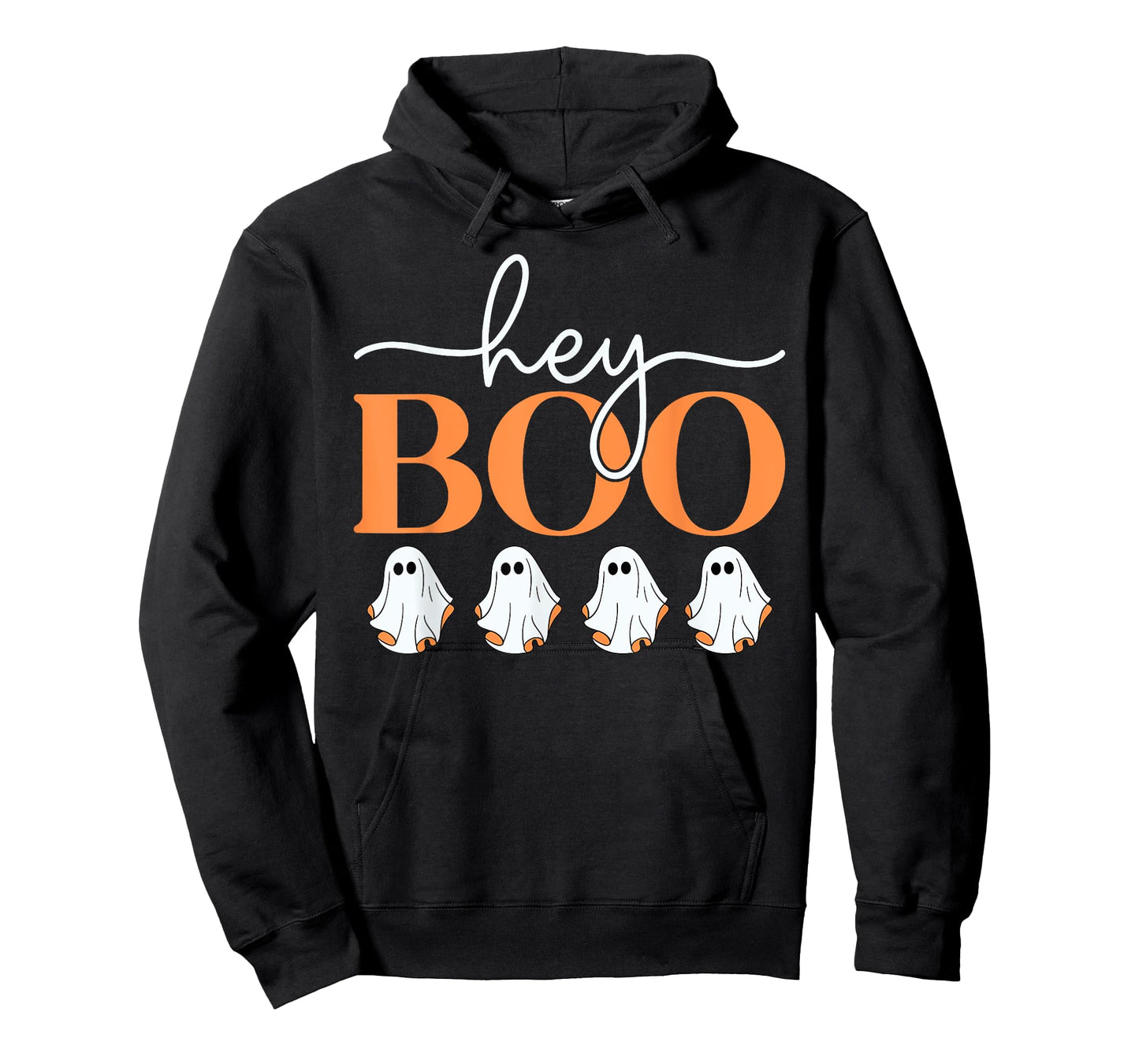 Groovy Hey Boo Cute Ghost Funny Halloween Girls Women Kids T-Shirt