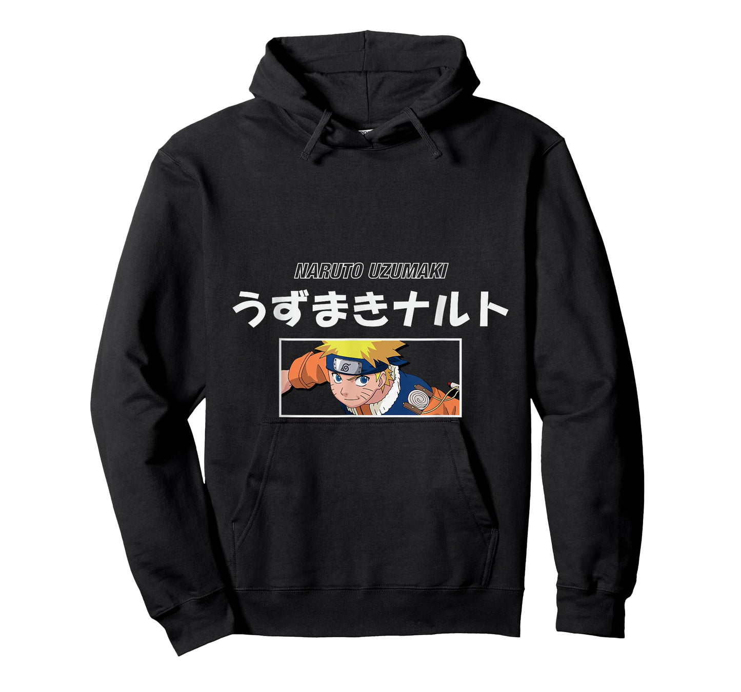 Naruto Classic Naruto Uzumaki Kanji Letters T-Shirt