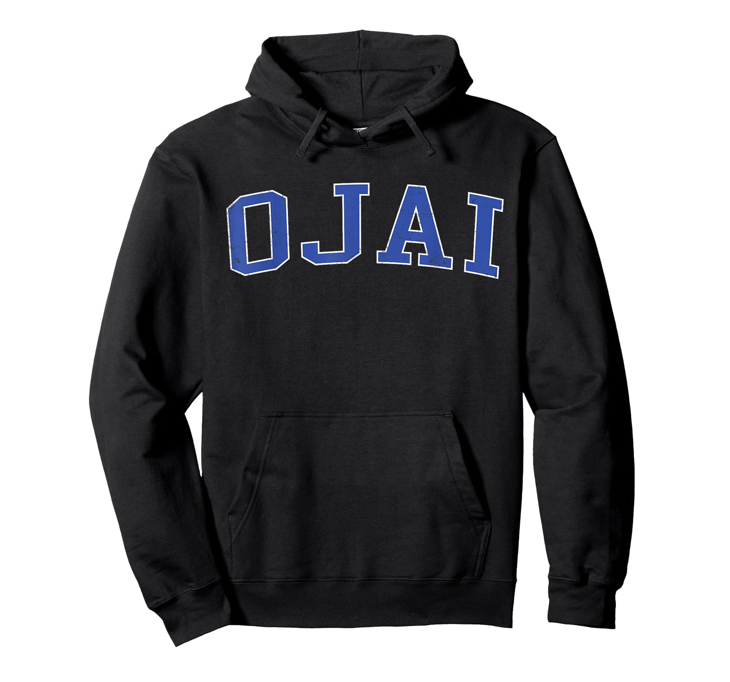 Vintage Ojai CA Distressed Blue Varsity Style T-Shirt