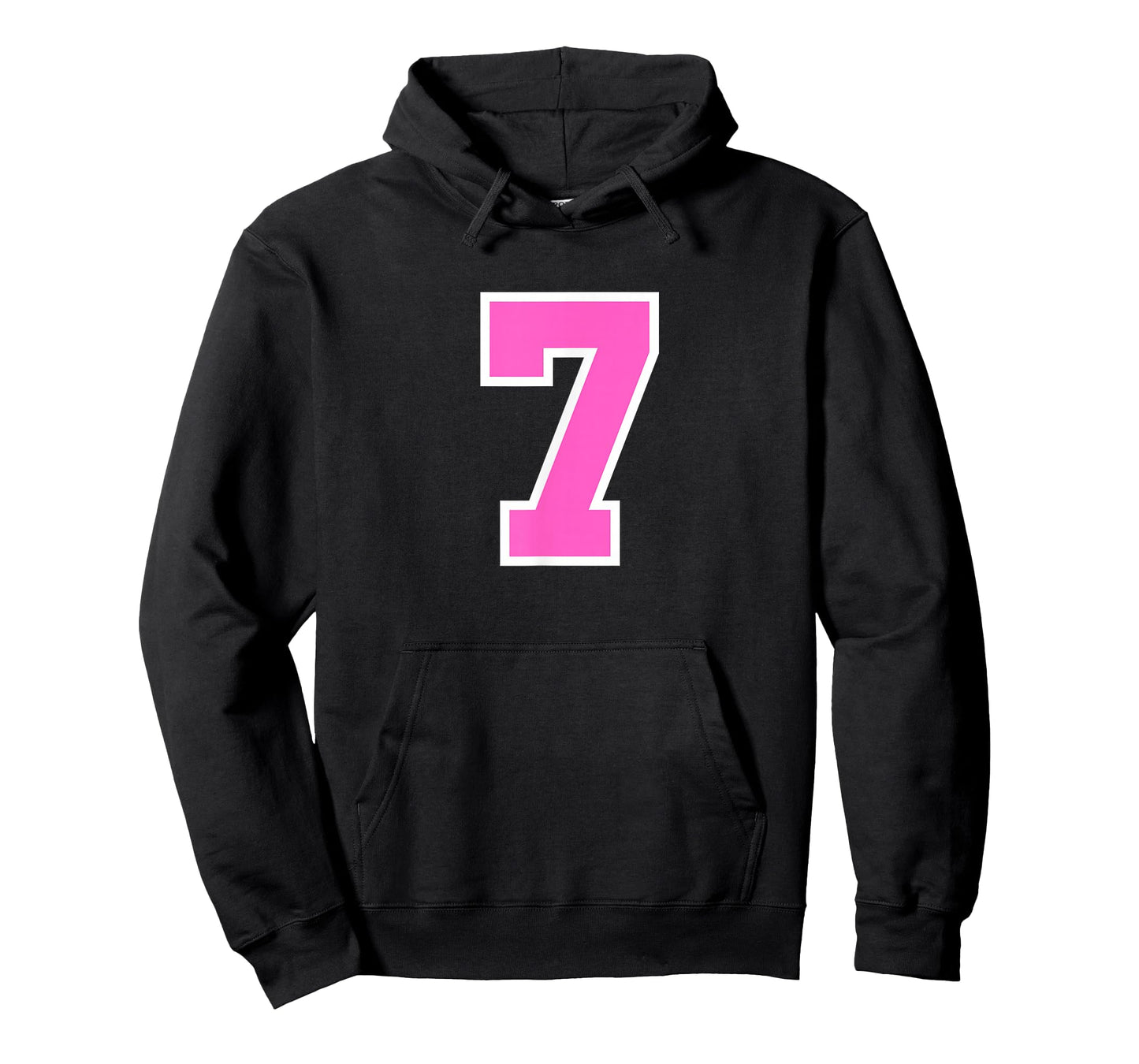 Pink Sports Team Number #7 T-Shirt