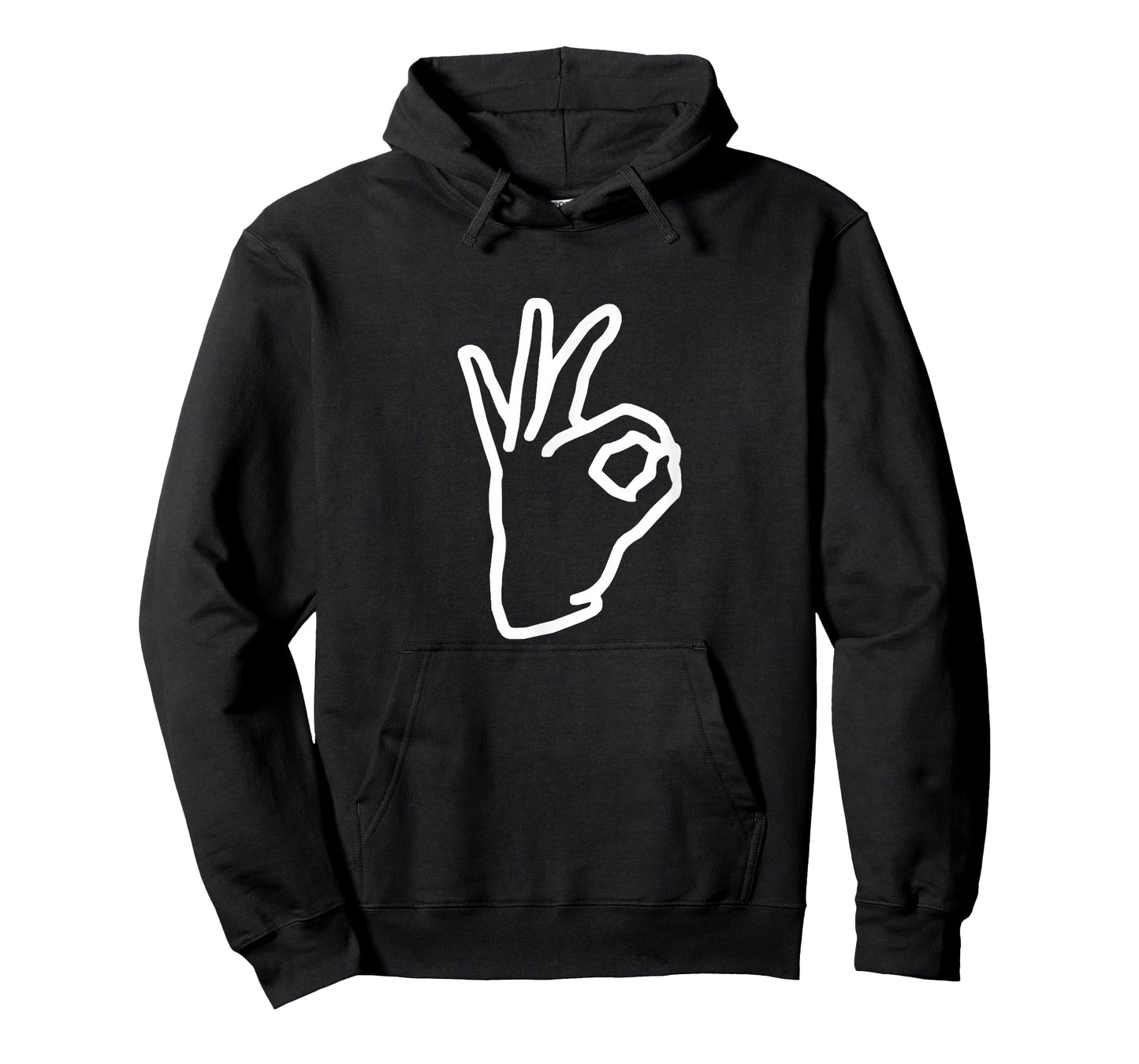 BoredKoalas Meme Ok Hand Sign Retro T-Shirt, Unisex-Adults & Kids, Black, Small