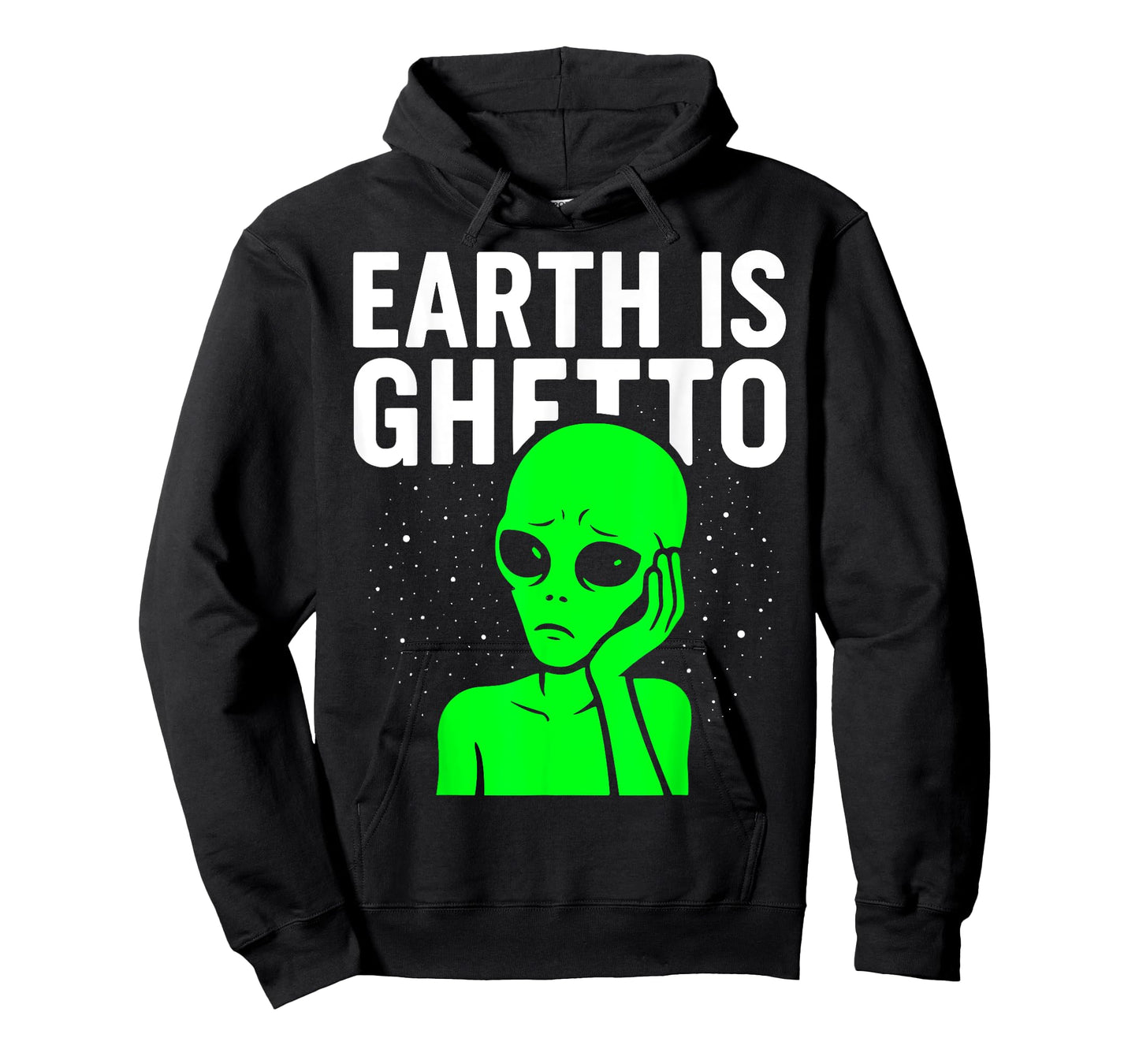 Earth Is Ghetto Sad Alien Funny Meme Adulting Nostalgia 90s T-Shirt